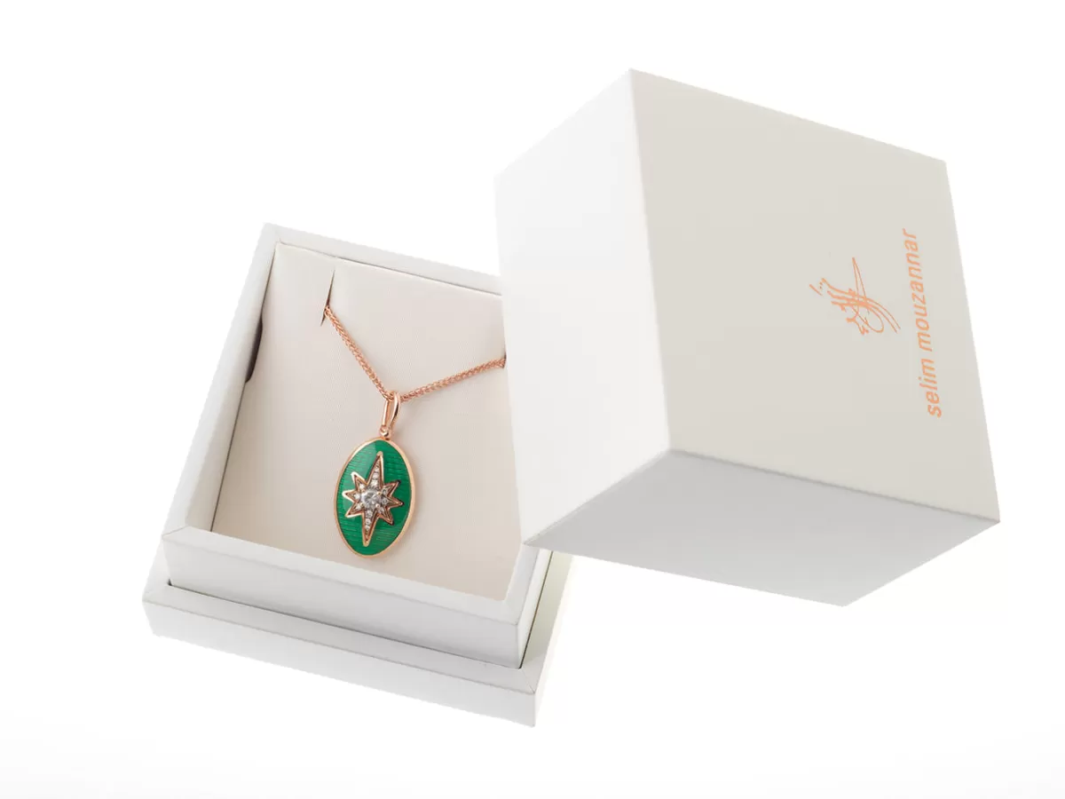 Selim Mouzannar Pendants-Aida Green Pendantdiamonds