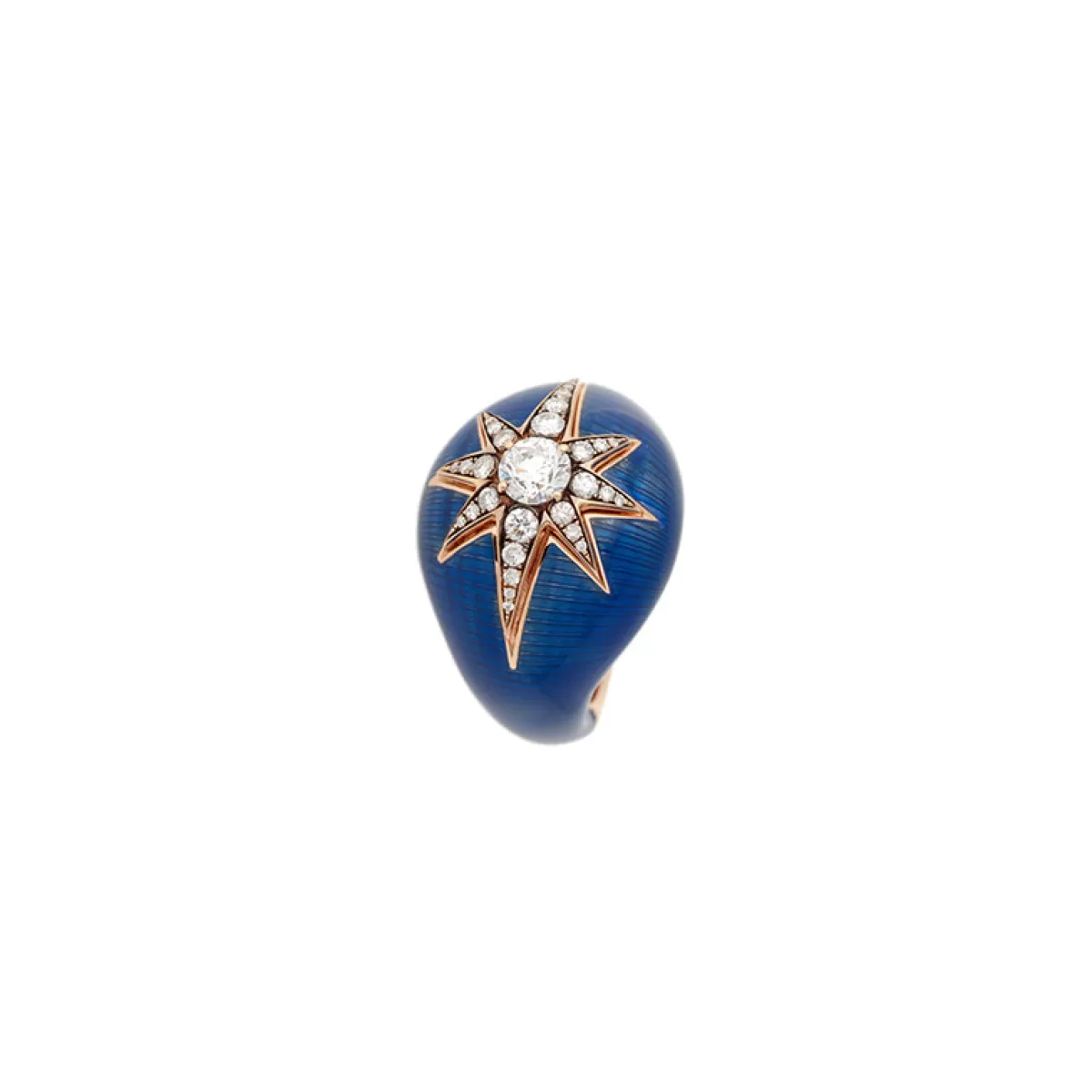 Selim Mouzannar Rings-Aida Navy Blue Ring Diamonds