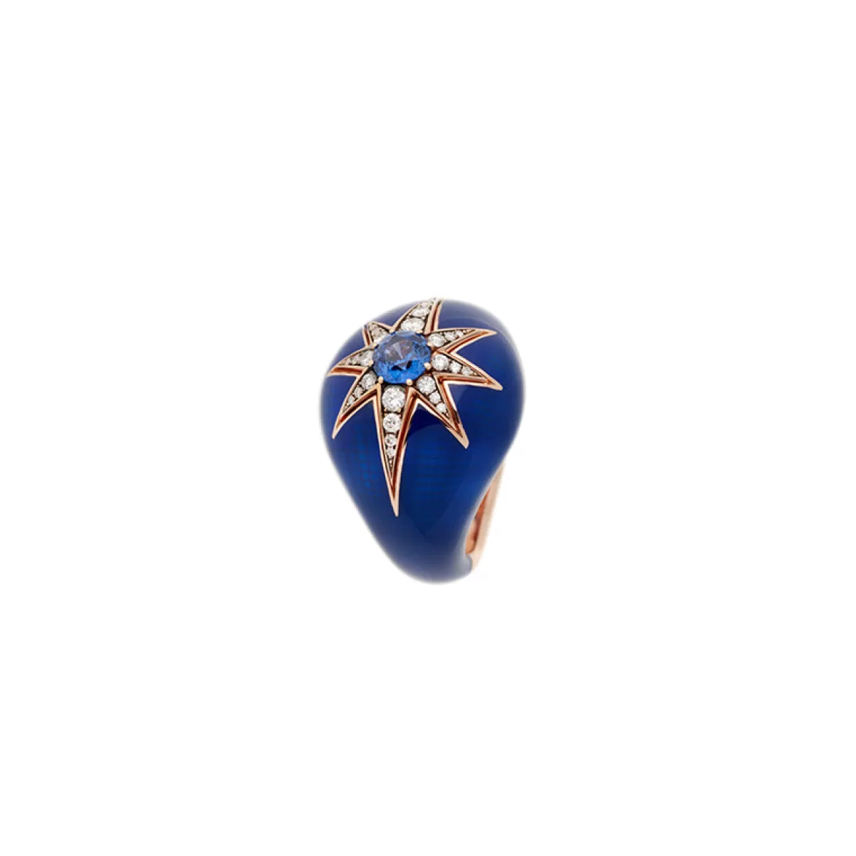 Selim Mouzannar Rings-Aida Navy Blue Ringblue Sapphire - Diamonds