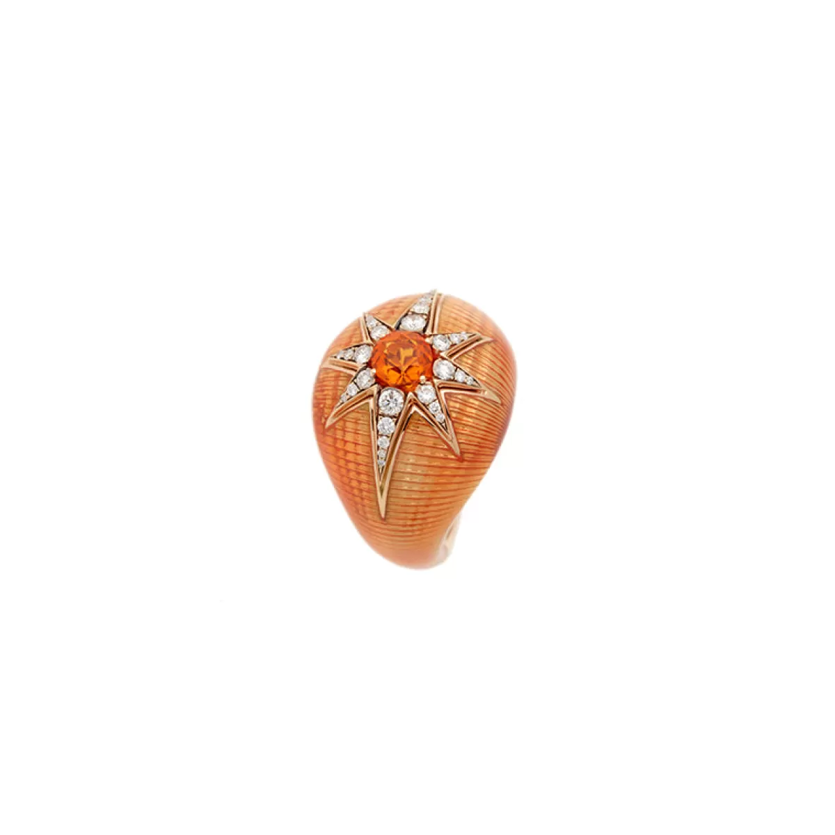Selim Mouzannar Rings-Aida Orange Ringopal - Diamonds