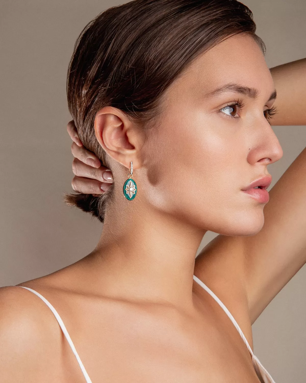 Selim Mouzannar Earrings-Aida Petrol Earringdiamonds