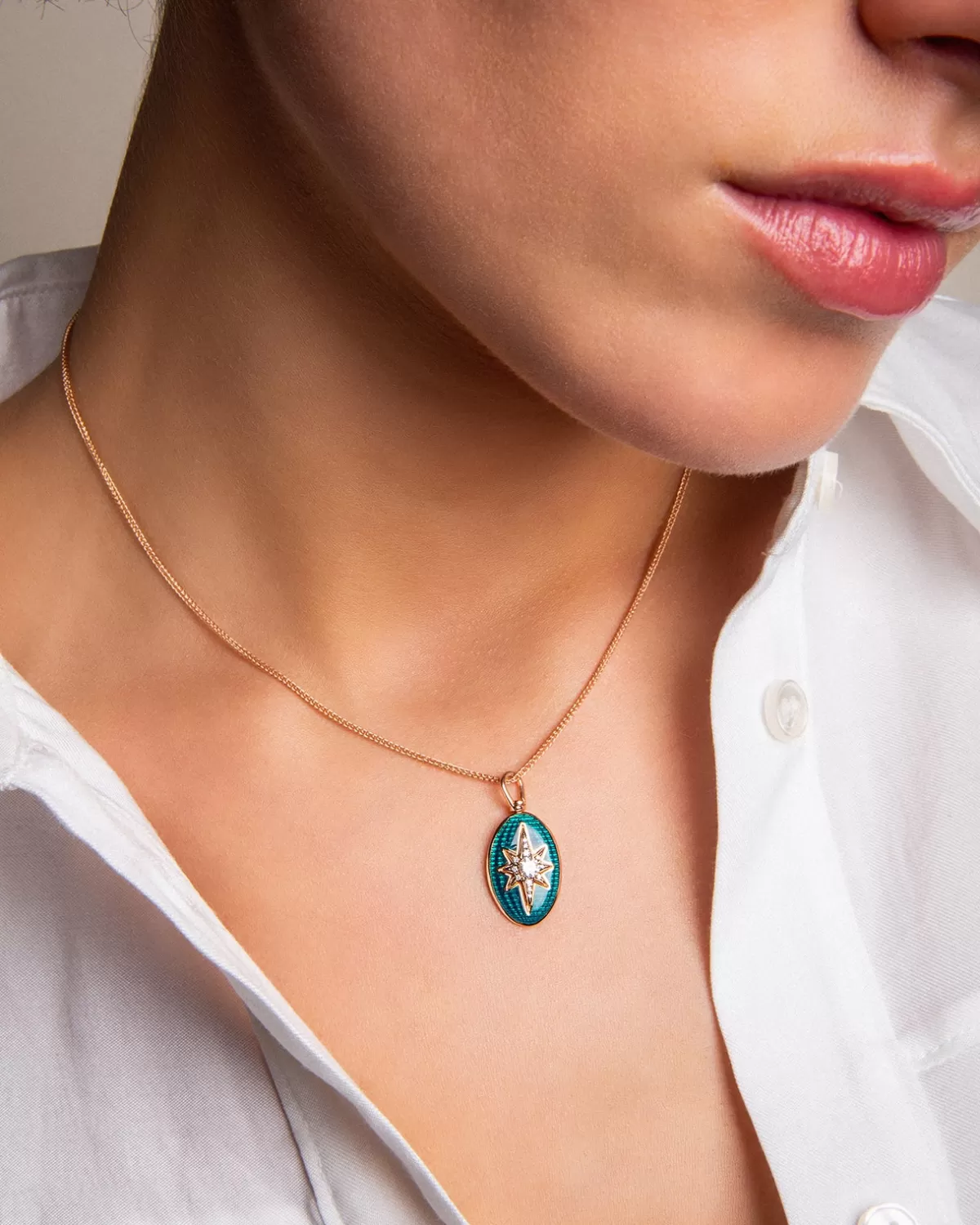 Selim Mouzannar Pendants-Aida Petrol Pendantdiamonds