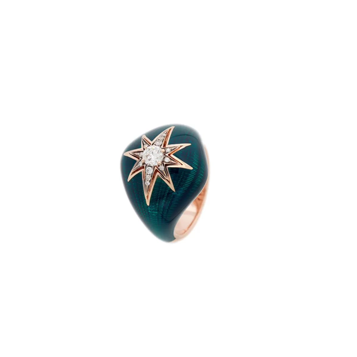 Selim Mouzannar Rings-Aida Petrol Pinky Ring Diamonds