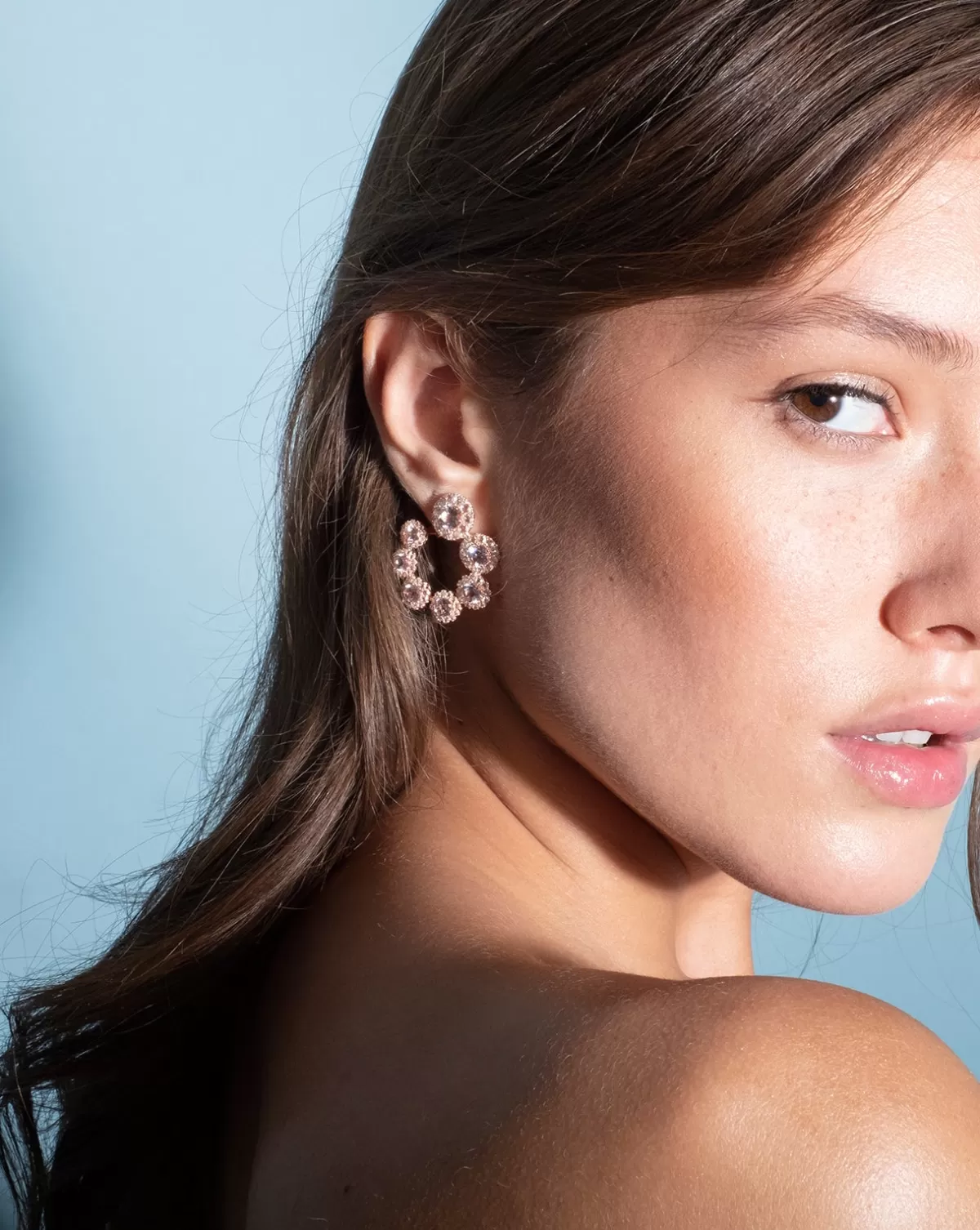 Selim Mouzannar Earrings-Beirut Circle Earringsmorganites - Diamonds