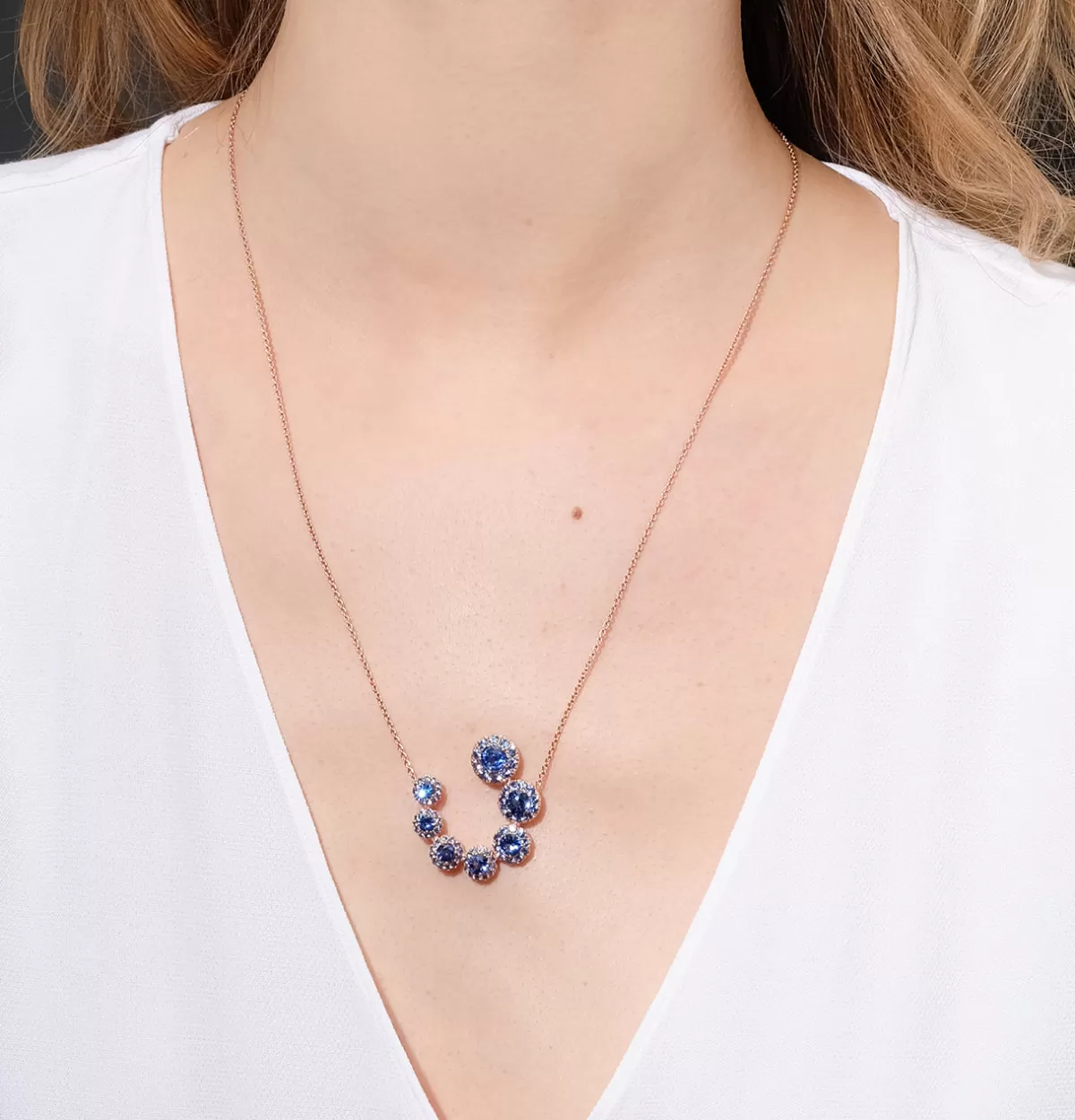 Selim Mouzannar Pendants-Beirut Circle Pendantblue Sapphires