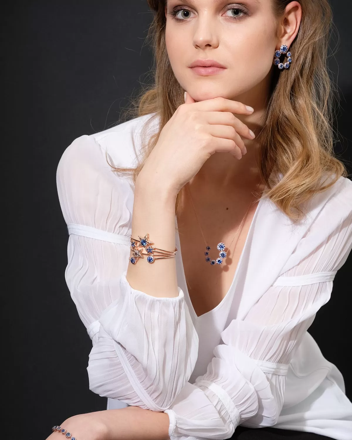 Selim Mouzannar Pendants-Beirut Circle Pendantblue Sapphires