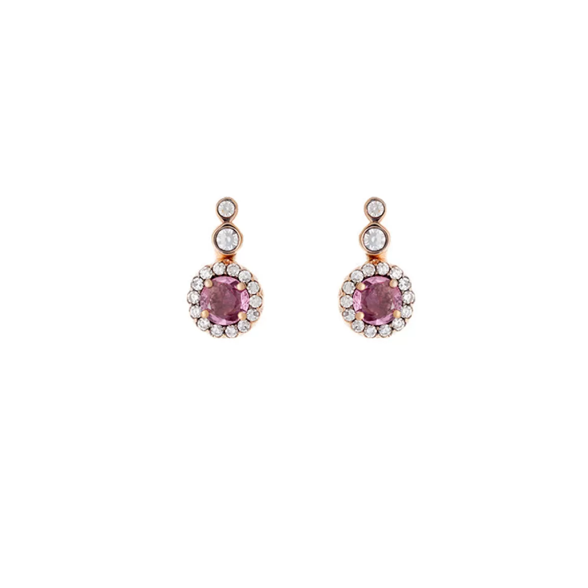 Selim Mouzannar Earrings-Beirut Colours Earringspink Sapphires - Diamonds