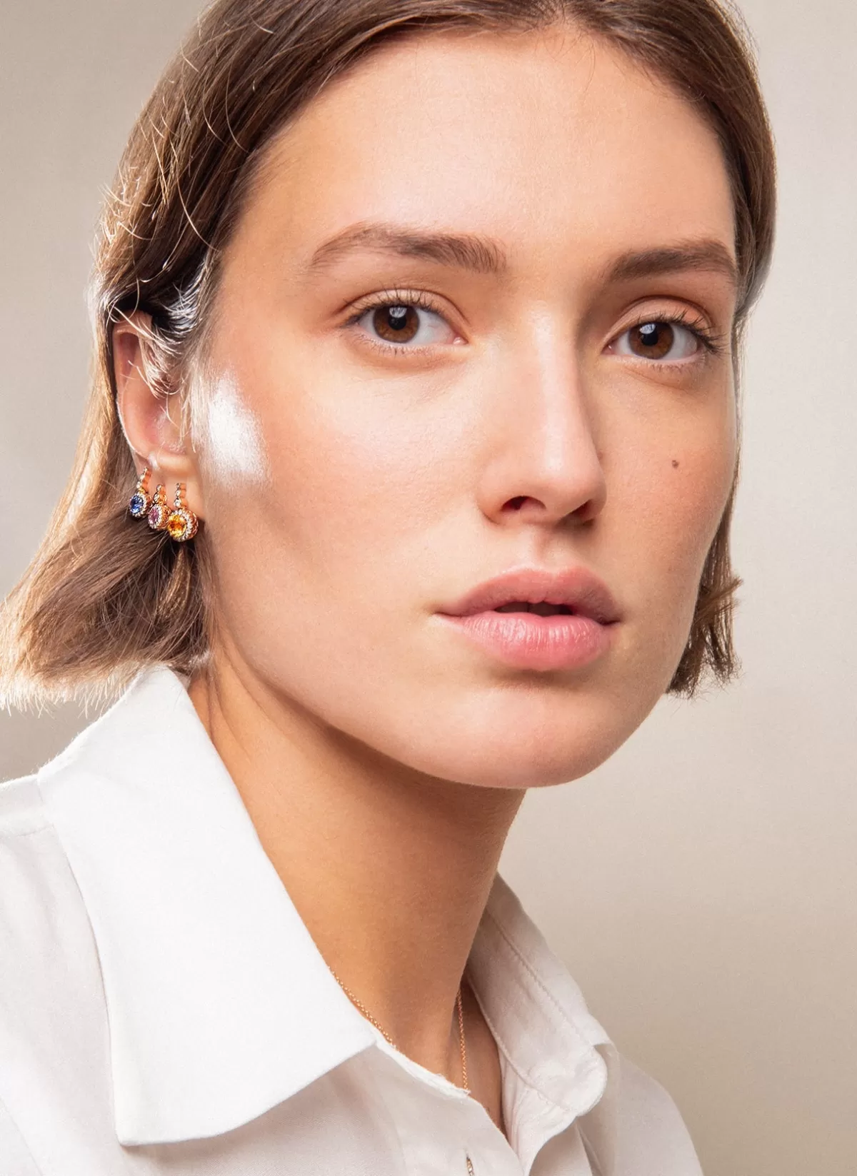 Selim Mouzannar Earrings-Beirut Colours Earringsspessartines - Diamonds