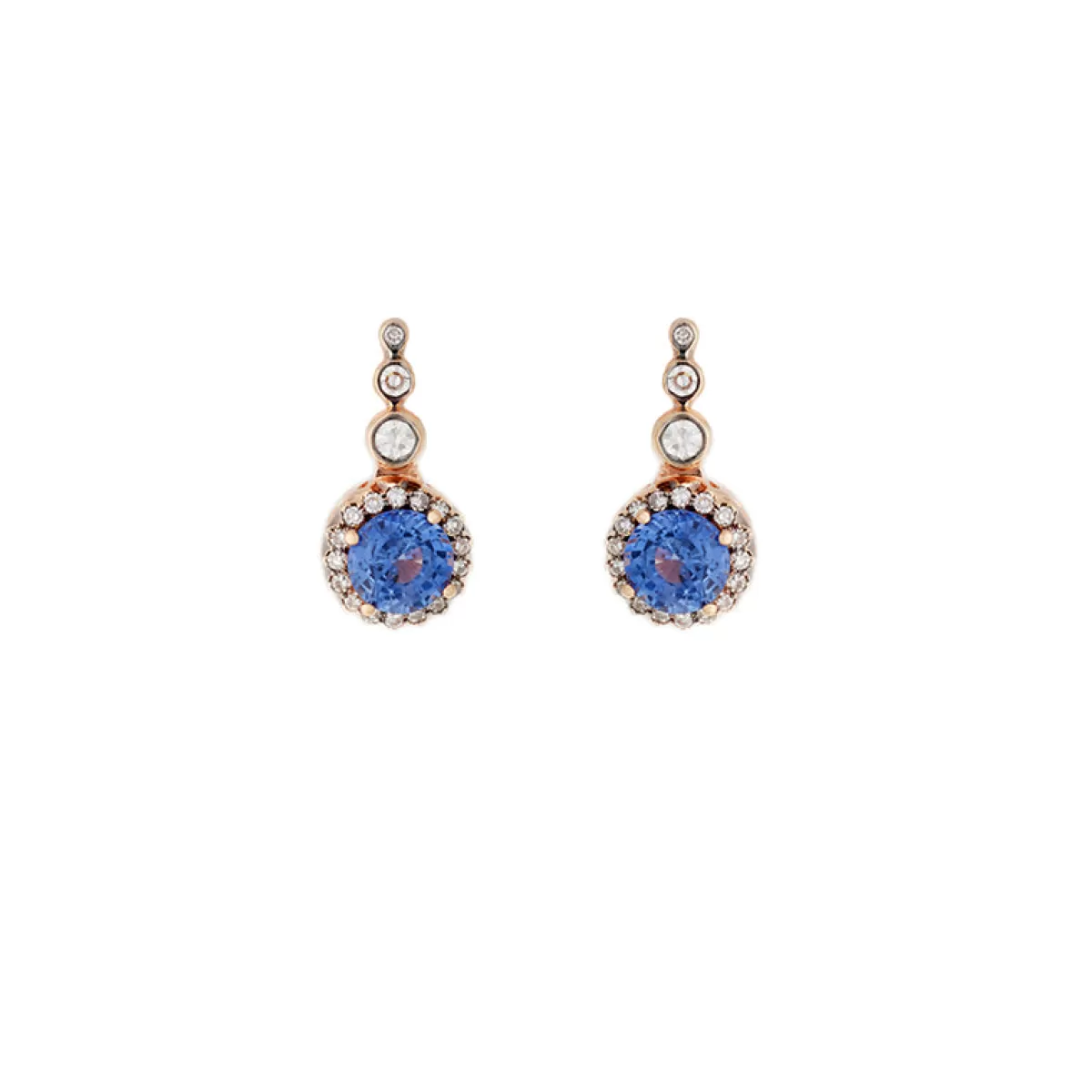 Selim Mouzannar Earrings-Beirut Earringsblue Sapphires - Diamonds