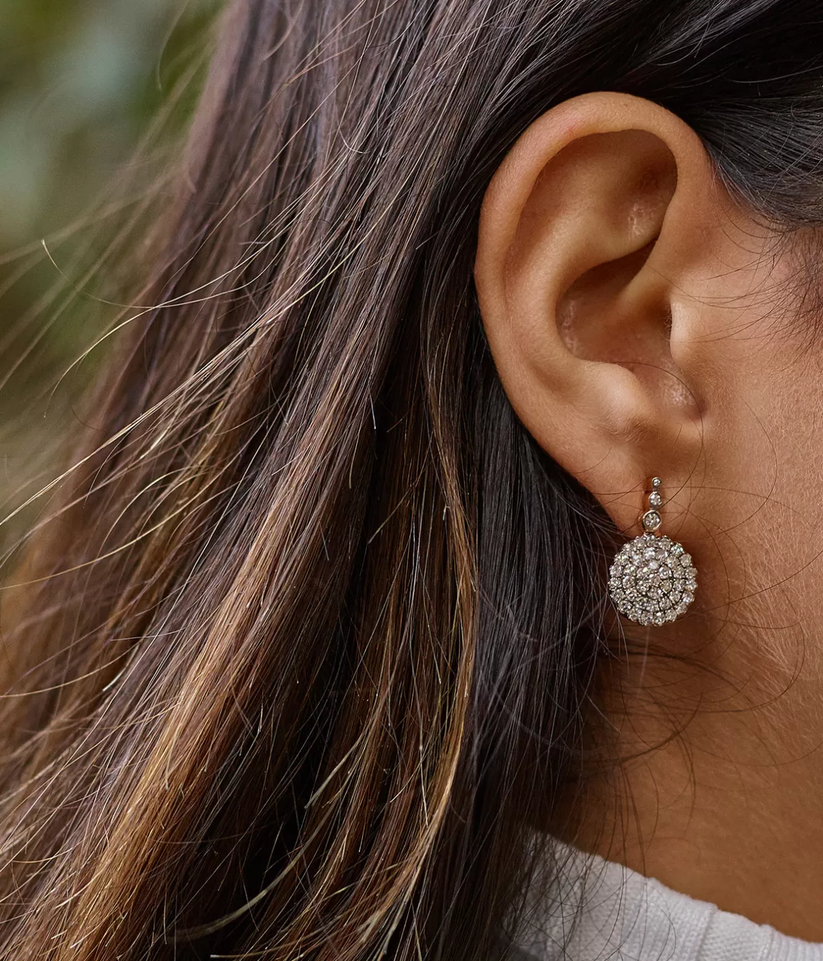 Selim Mouzannar Earrings-Beirut Pave Earringsdiamonds