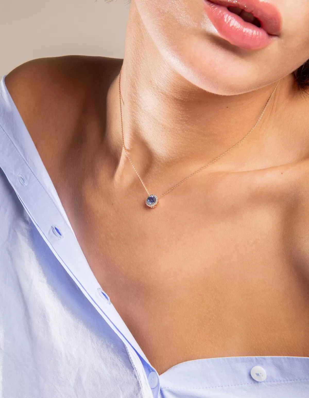 Selim Mouzannar Pendants-Beirut Pendantblue Sapphire - Diamonds