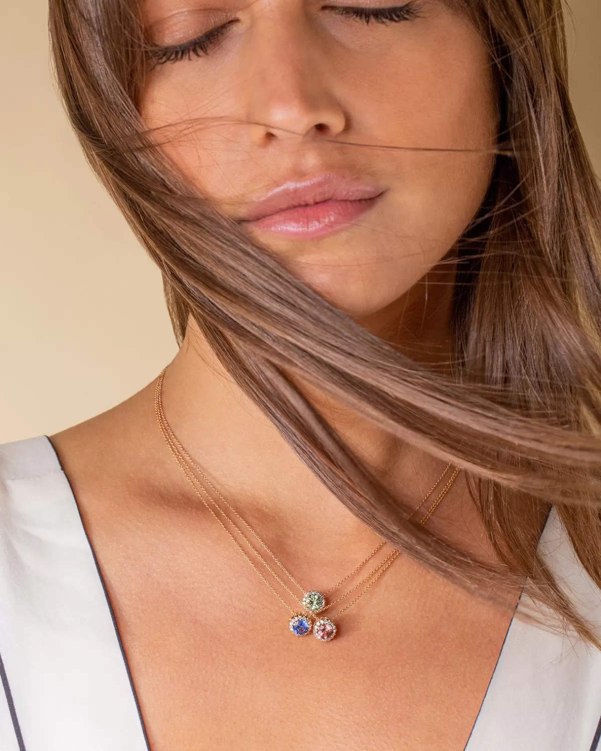 Selim Mouzannar Pendants-Beirut Pendantgreen Tourmaline - Diamonds