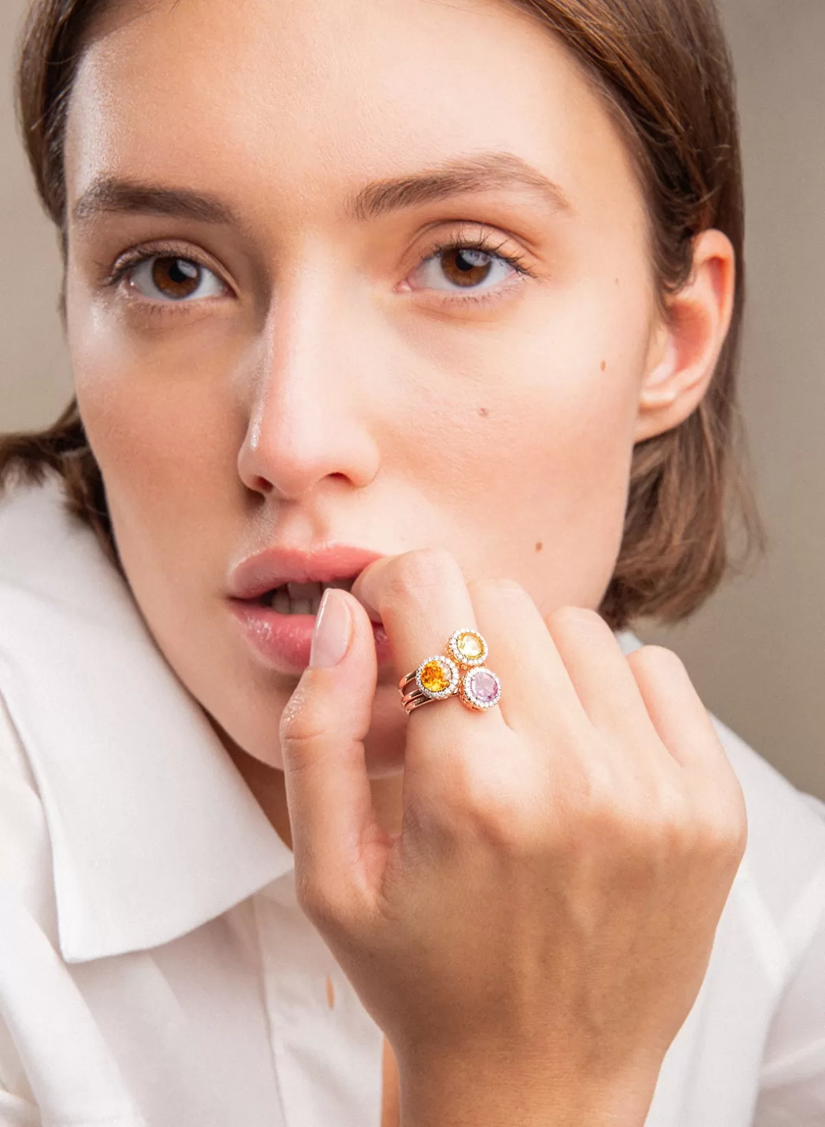 Selim Mouzannar Rings-Beirut Ringspessartine - Diamonds