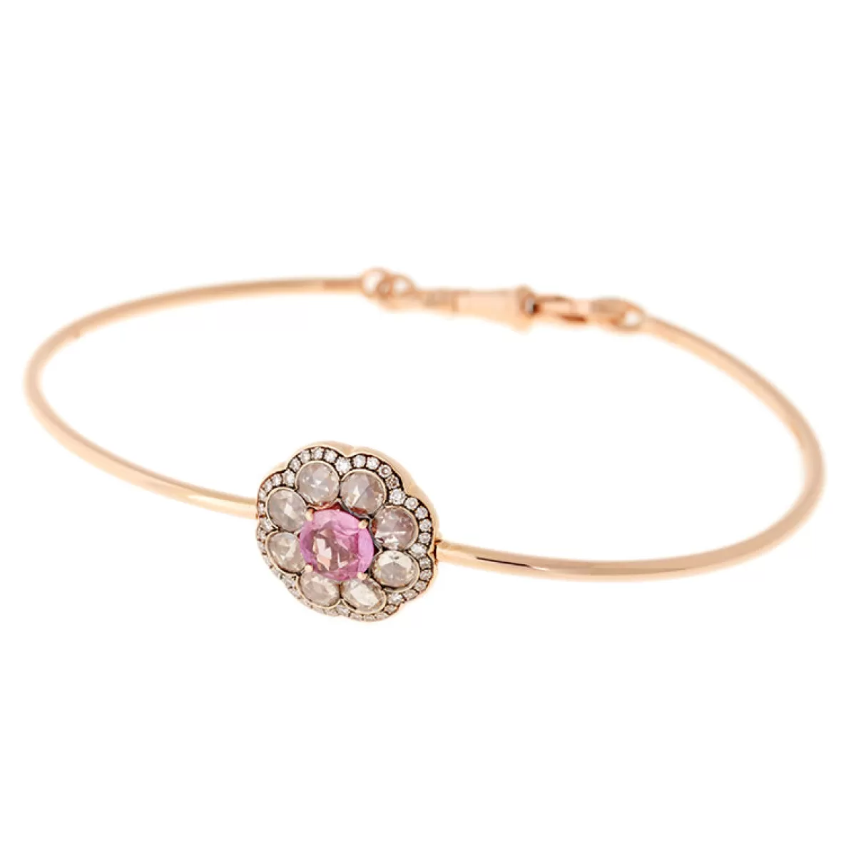 Selim Mouzannar Bracelets-Beirut Rosace Braceletpink Sapphire - Diamonds