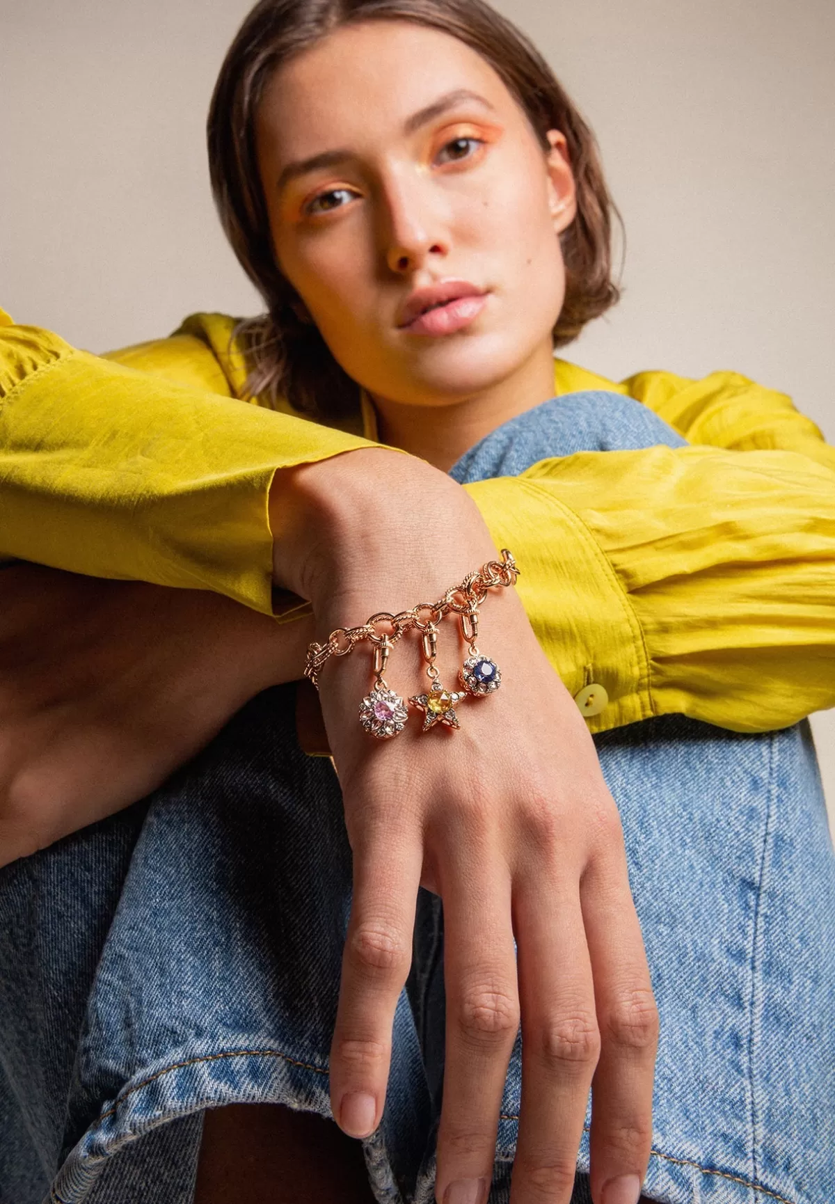 Selim Mouzannar Charm-Beirut Rosace Charmpink Sapphire - Diamonds