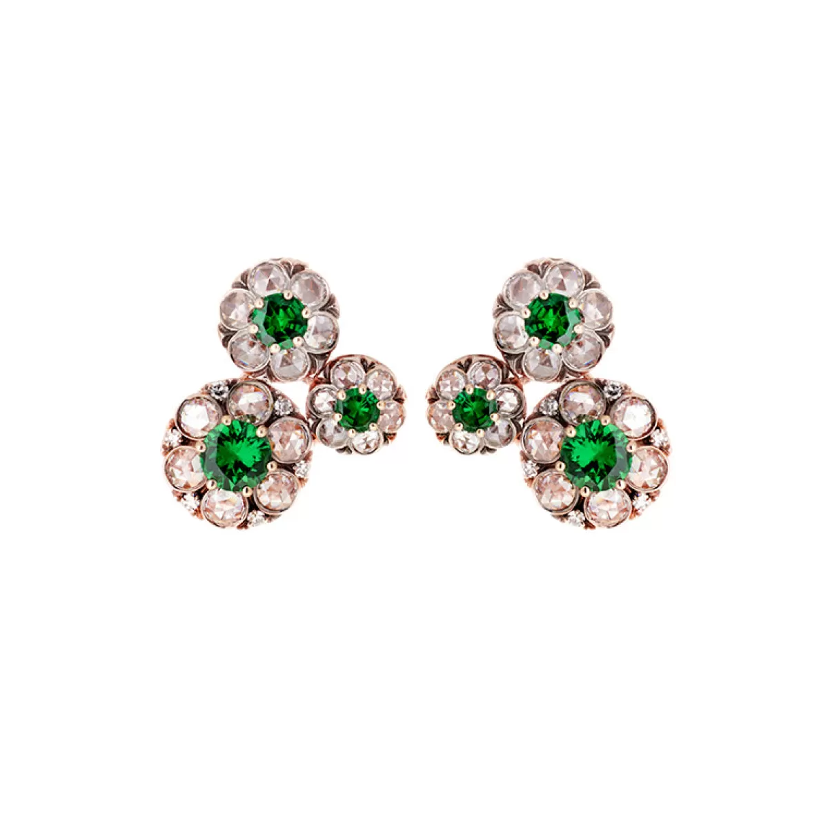 Selim Mouzannar Earrings-Beirut Rosace Earringstsavorites - Diamonds