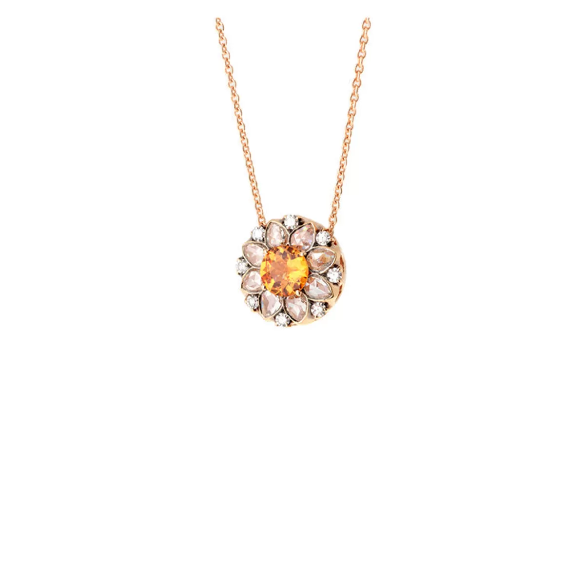 Selim Mouzannar Pendants-Beirut Rosace Pendantspessartine - Diamonds