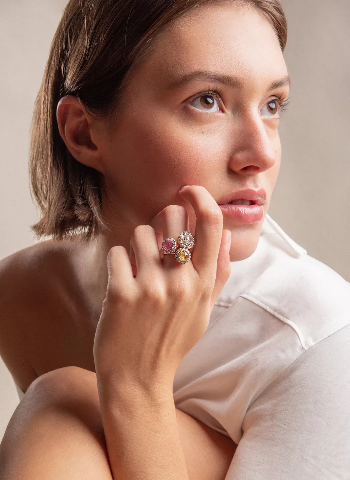 Selim Mouzannar Rings-Beirut Rosace Ringdiamonds