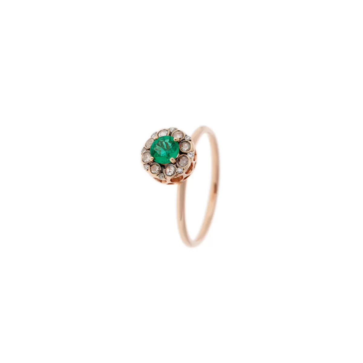 Selim Mouzannar Rings-Beirut Rosace Ringemerald - Diamonds