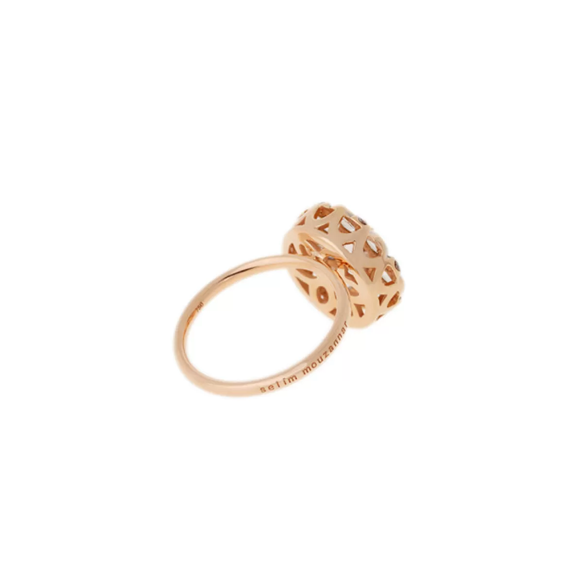 Selim Mouzannar Rings-Beirut Rosace Ringmorganite - Diamonds
