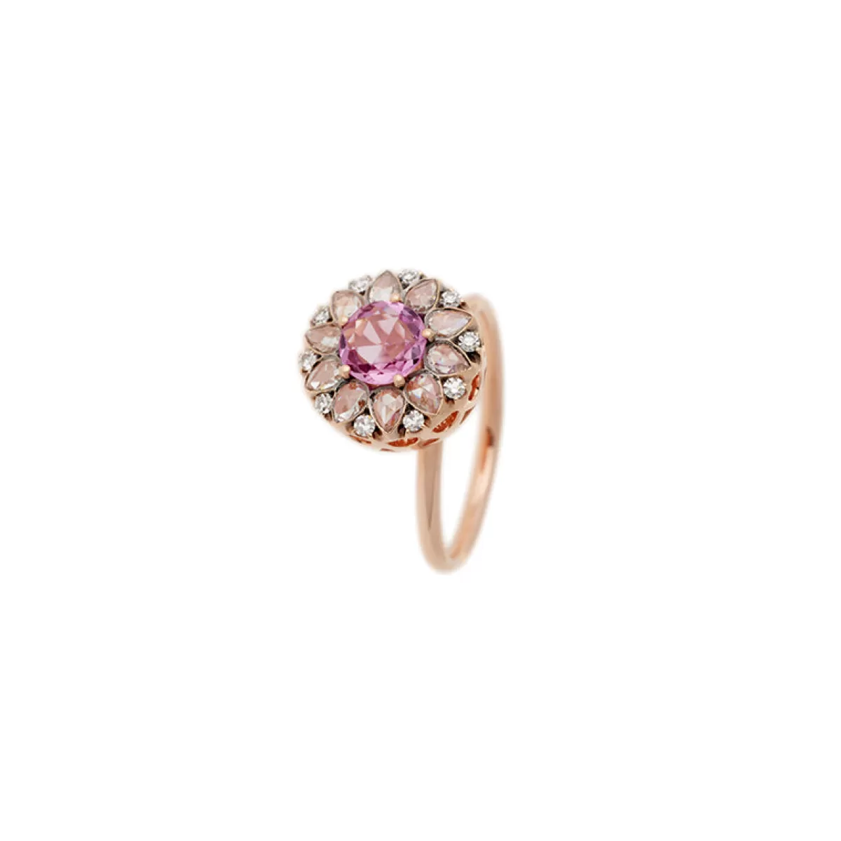 Selim Mouzannar Rings-Beirut Rosace Ringpink Sapphire - Diamonds