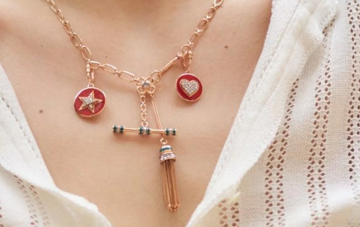Selim Mouzannar Charm-Charm Rusty Red Heartdiamonds