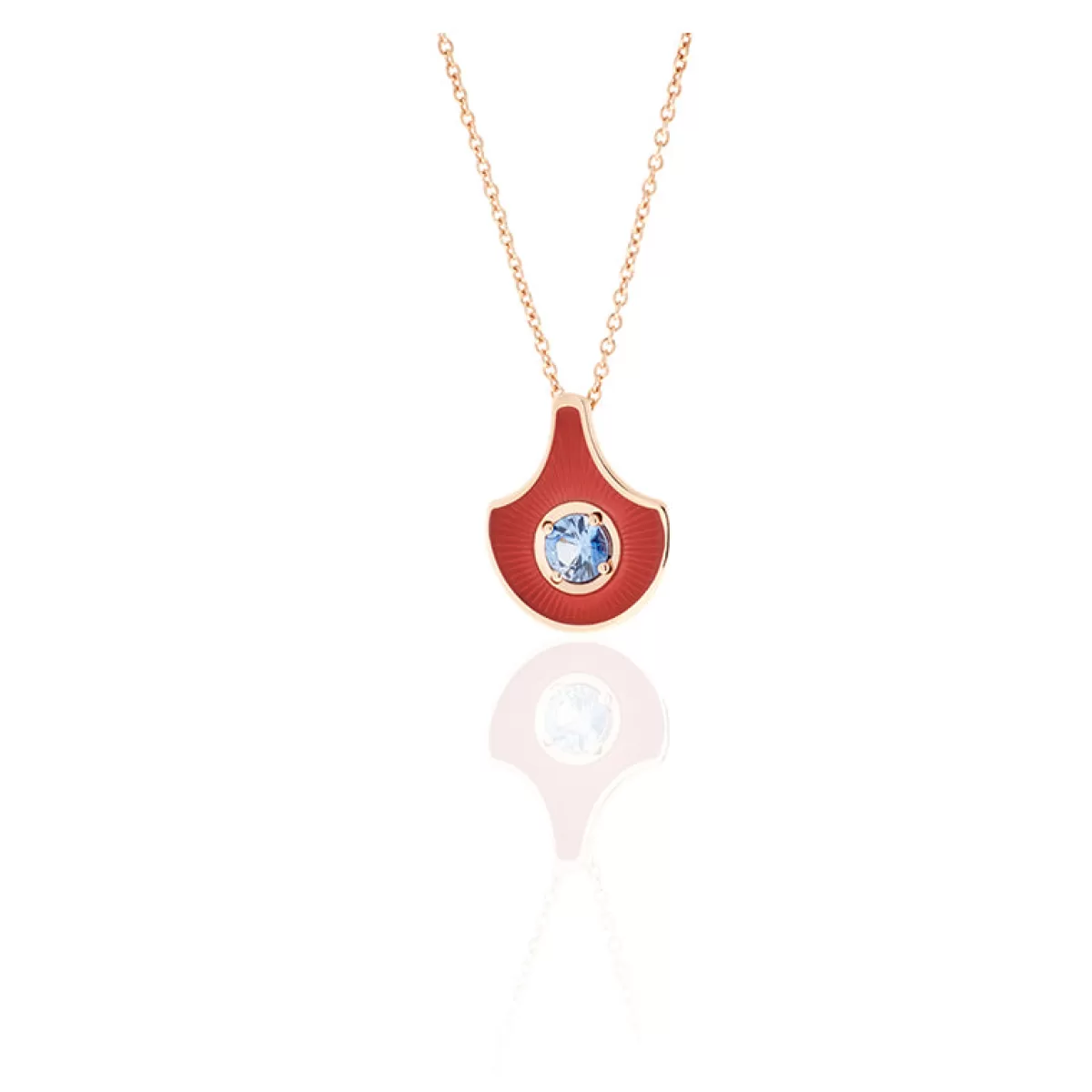 Selim Mouzannar Pendants-Fish For Love Scale Coral Pendantblue Sapphire