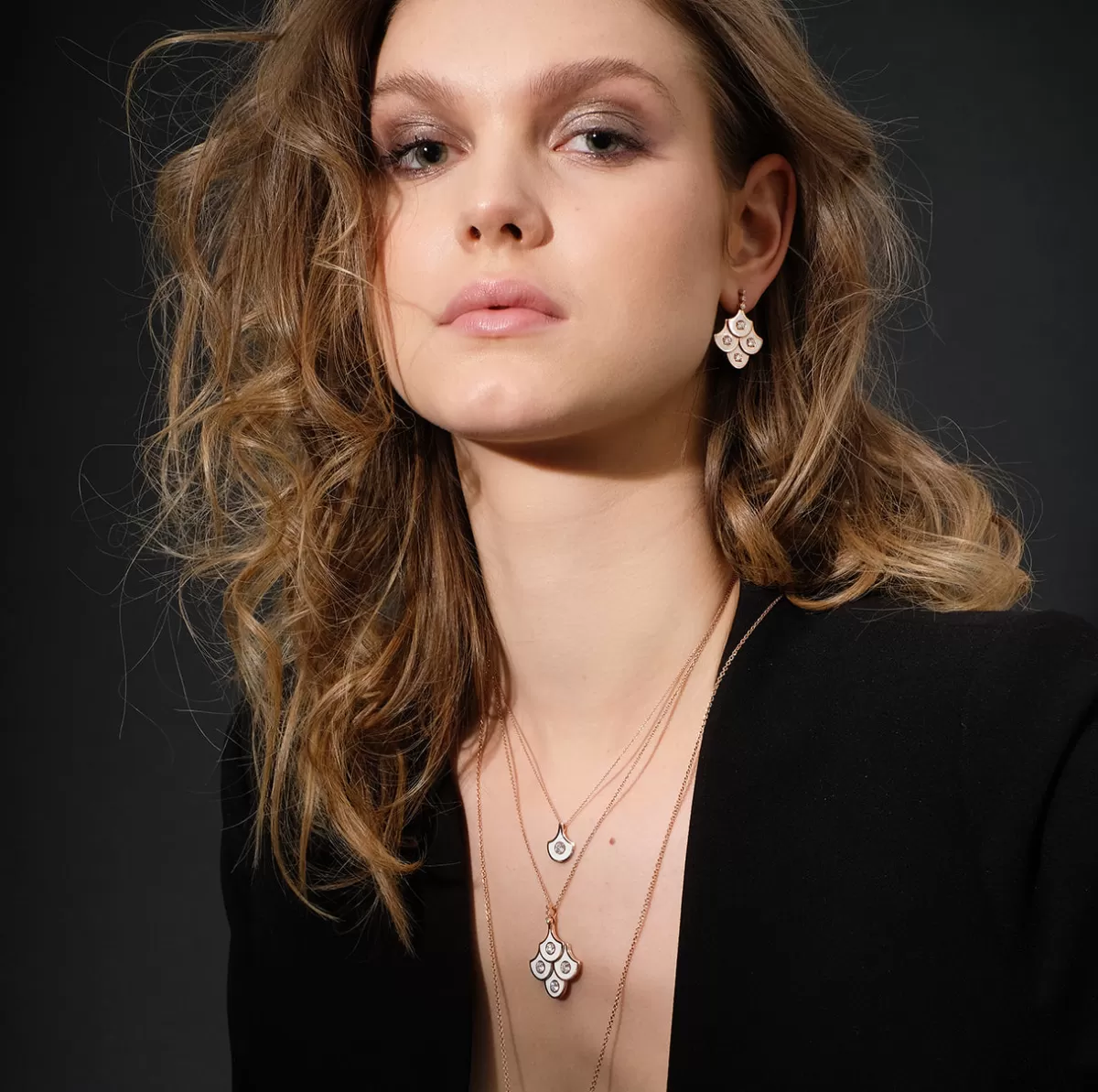 Selim Mouzannar Pendants-Fish For Love Scale Ivory Pendantdiamond