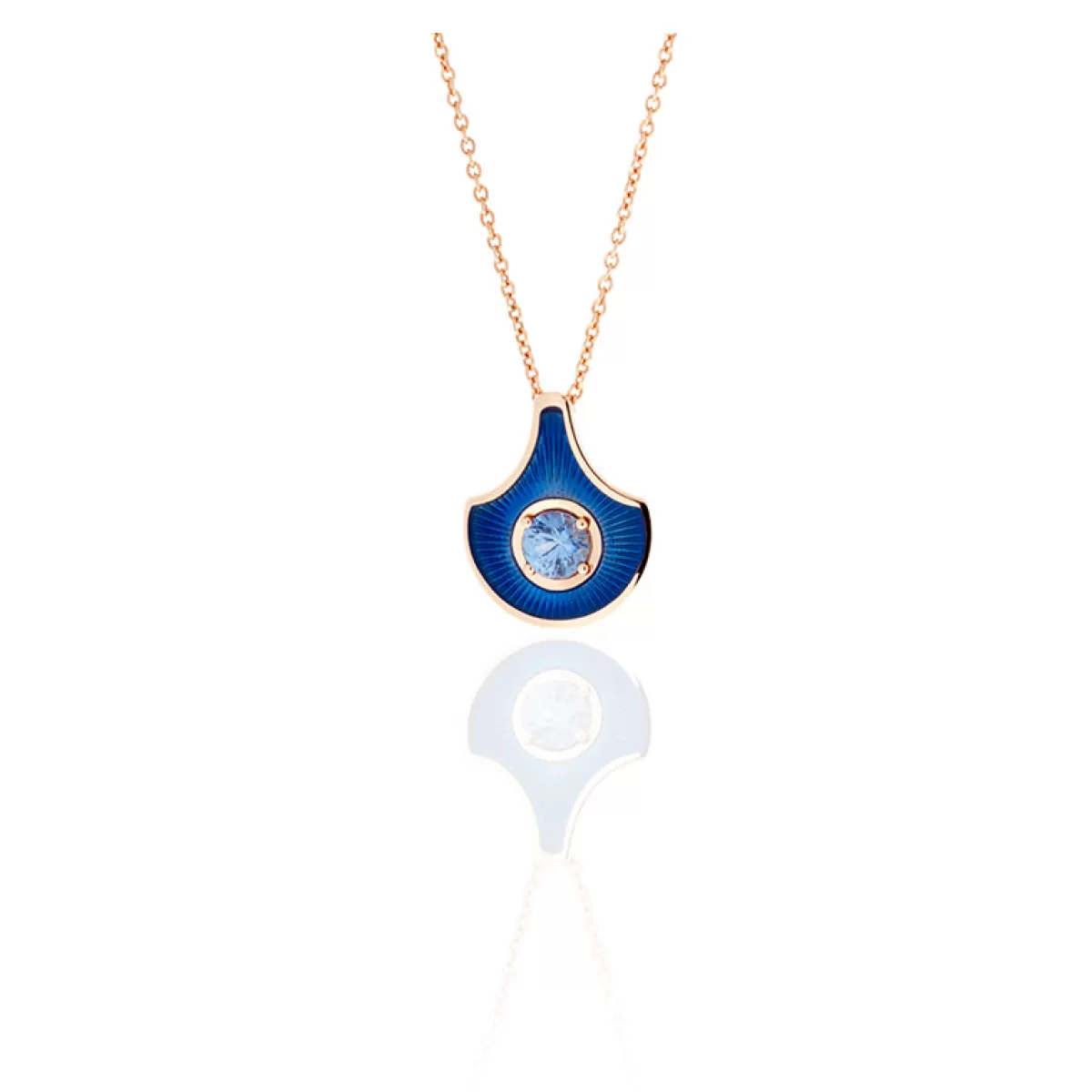 Selim Mouzannar Pendants-Fish For Love Scale Navy Blue Pendantblue Sapphire