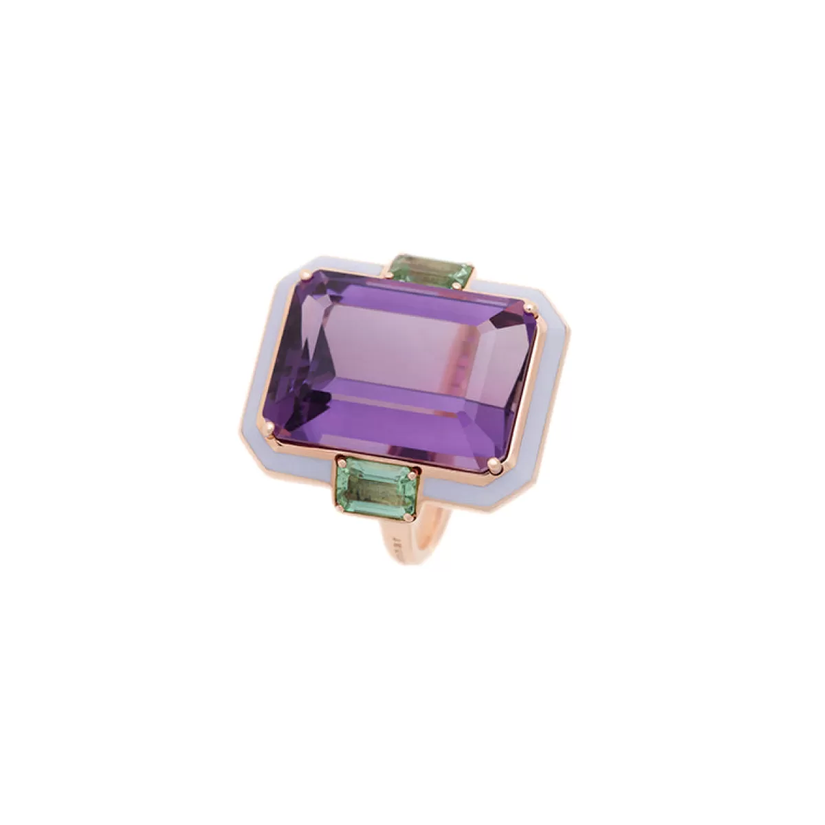 Selim Mouzannar Rings-Gemma Ringamethyst - Green Tourmalines