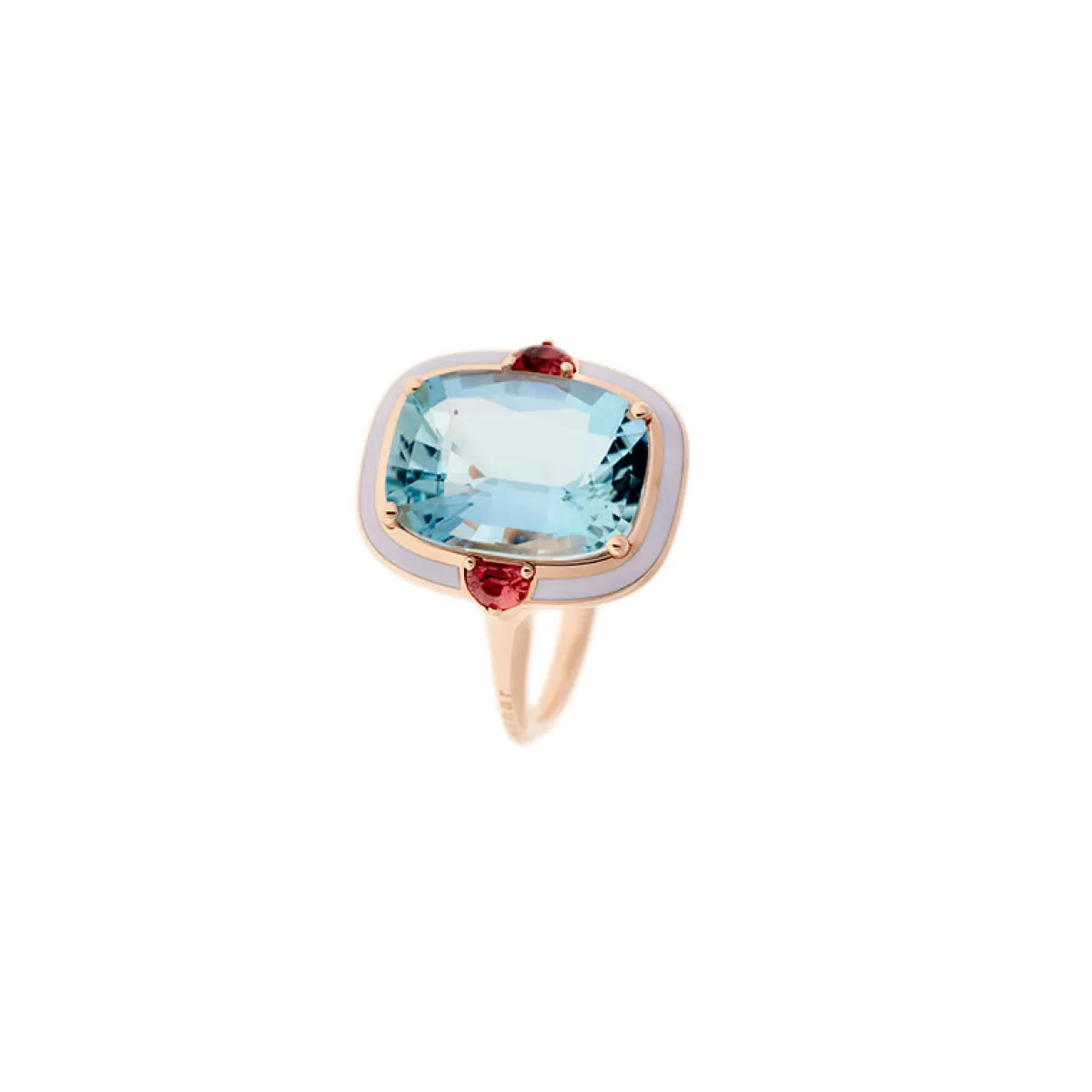 Selim Mouzannar Rings-Gemma Ringaquamarine - Orange Sapphires