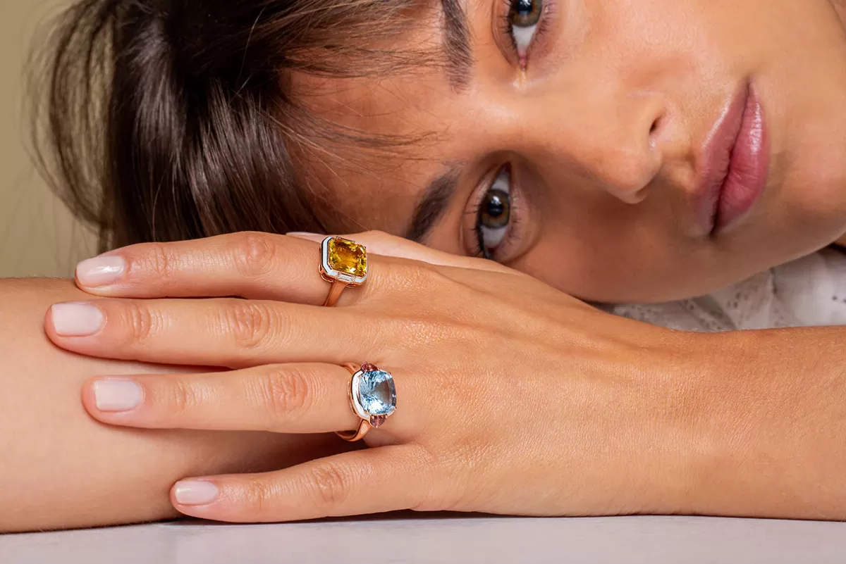 Selim Mouzannar Rings-Gemma Ringaquamarine - Tourmalines