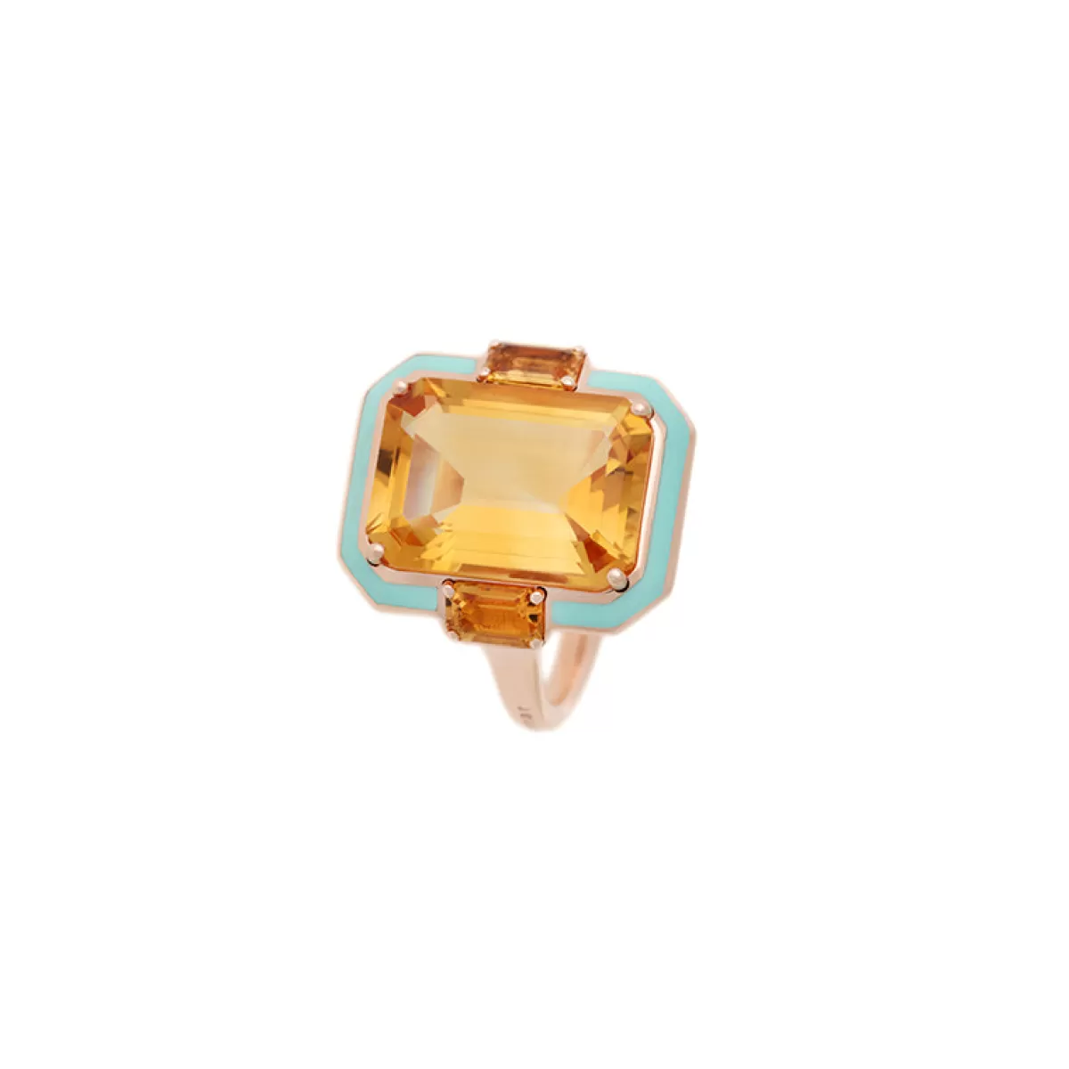 Selim Mouzannar Rings-Gemma Ringcitrine - Yellow Tourmalines