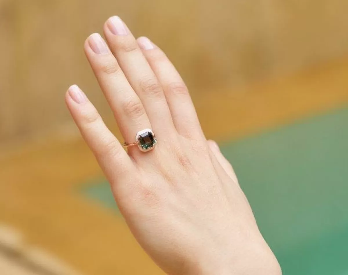 Selim Mouzannar Rings-Gemma Ringgreen Sapphire - Diamonds