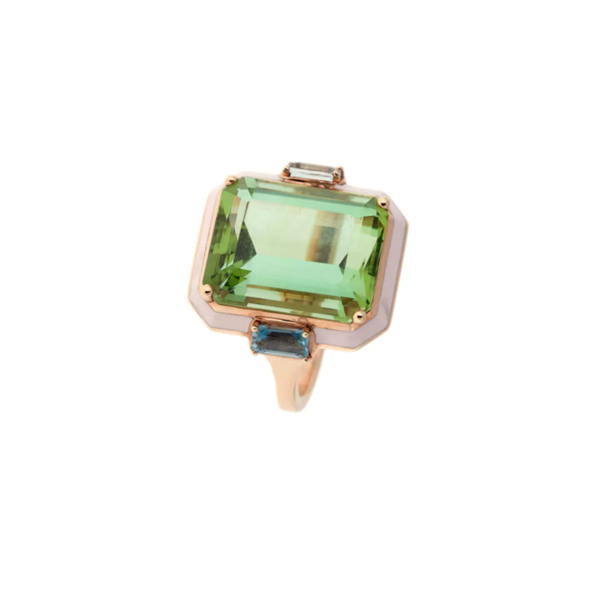 Selim Mouzannar Rings-Gemma Ringgreen Tourmaline - Aquamarines
