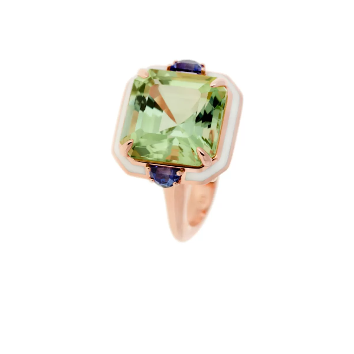 Selim Mouzannar Rings-Gemma Ringgreen Tourmaline - Blue Sapphires