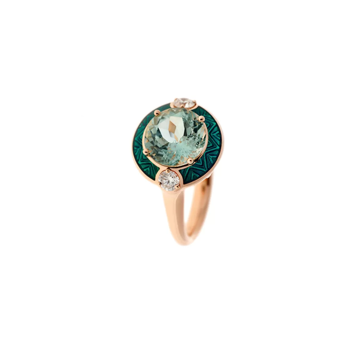 Selim Mouzannar Rings-Gemma Ringgreen Tourmaline - Diamonds