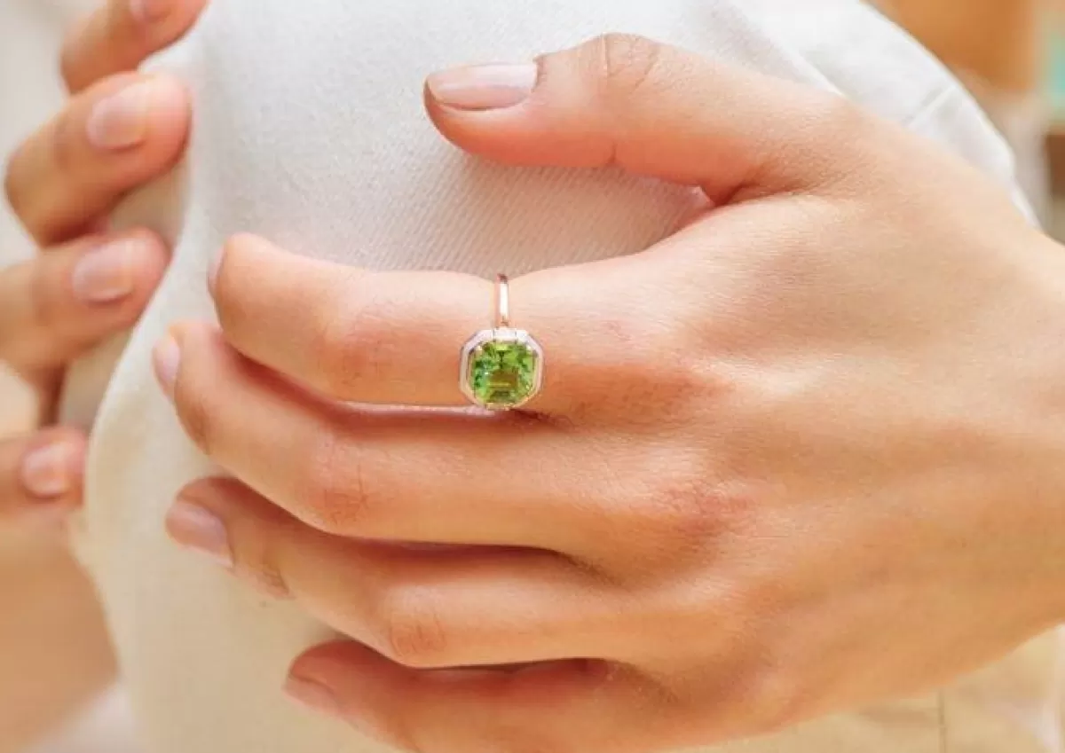 Selim Mouzannar Rings-Gemma Ringgreen Tourmaline - Diamonds