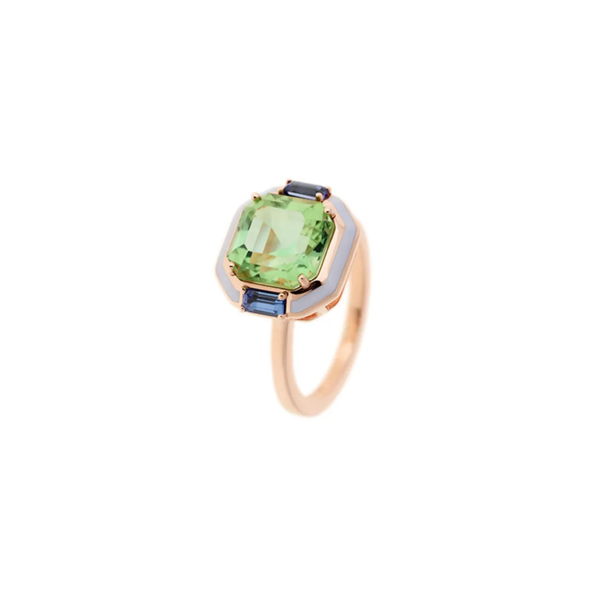 Selim Mouzannar Rings-Gemma Ringgreen Tourmaline - Tanzanites