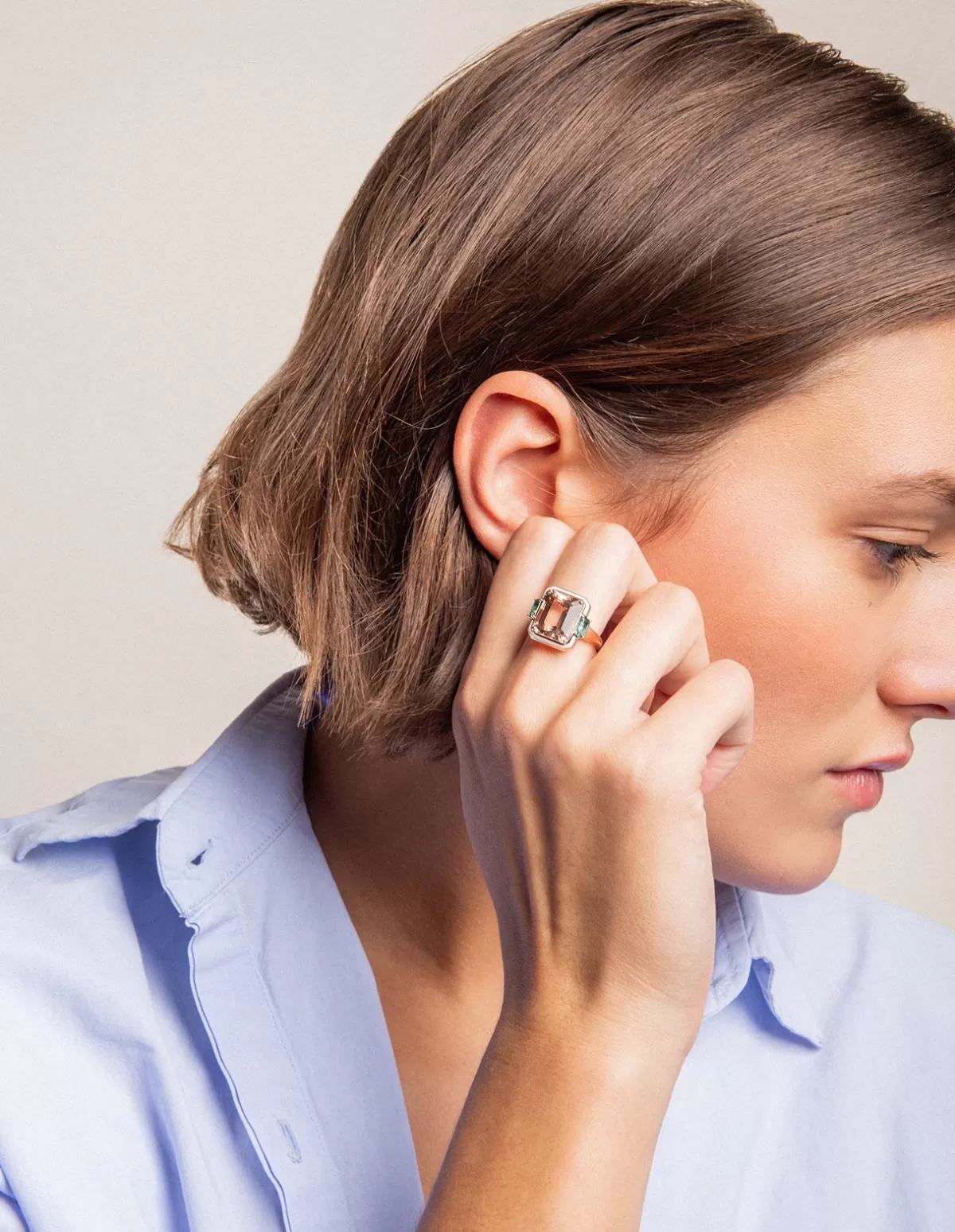 Selim Mouzannar Rings-Gemma Ringmorganite - Blue Tourmalines