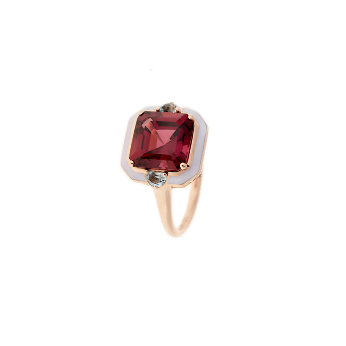 Selim Mouzannar Rings-Gemma Ringrhodolite - Aquamarines