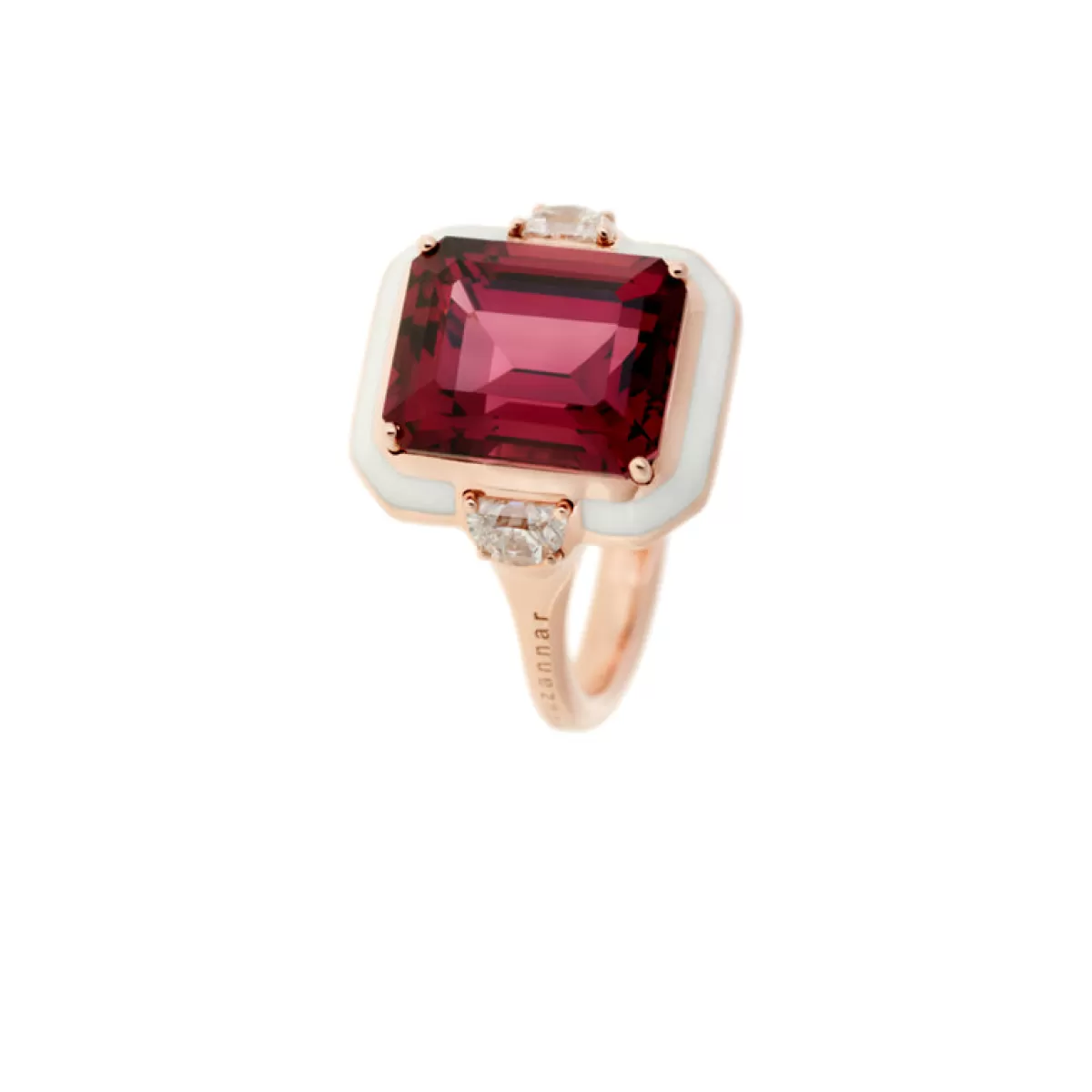 Selim Mouzannar Rings-Gemma Ringrhodolite - Diamonds