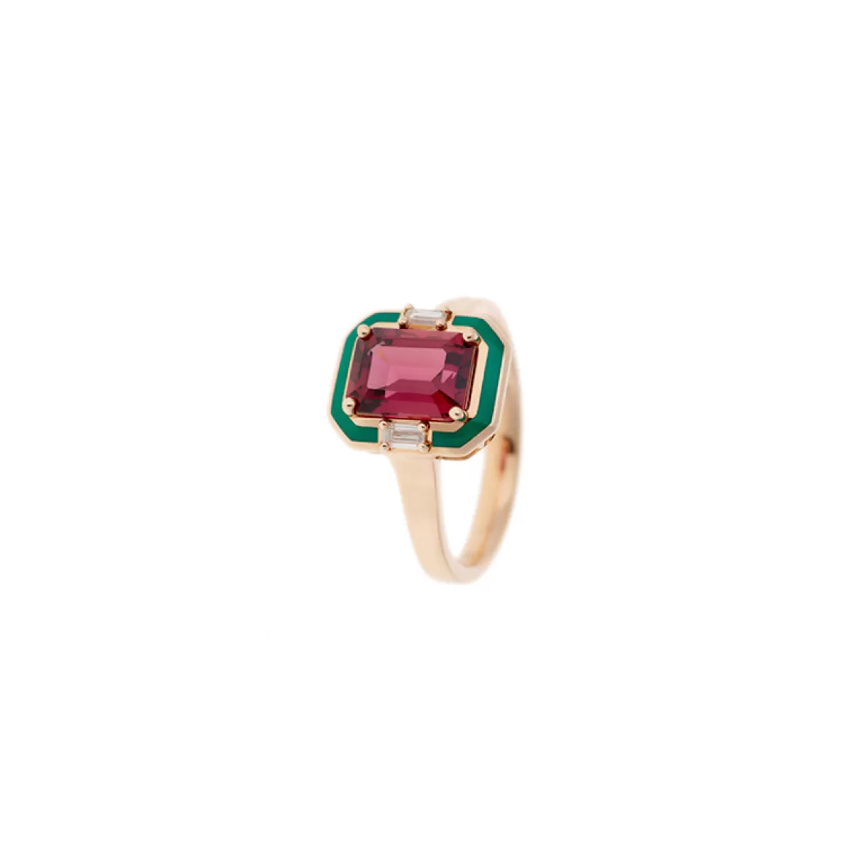 Selim Mouzannar Rings-Gemma Ringrhodolite - Diamonds
