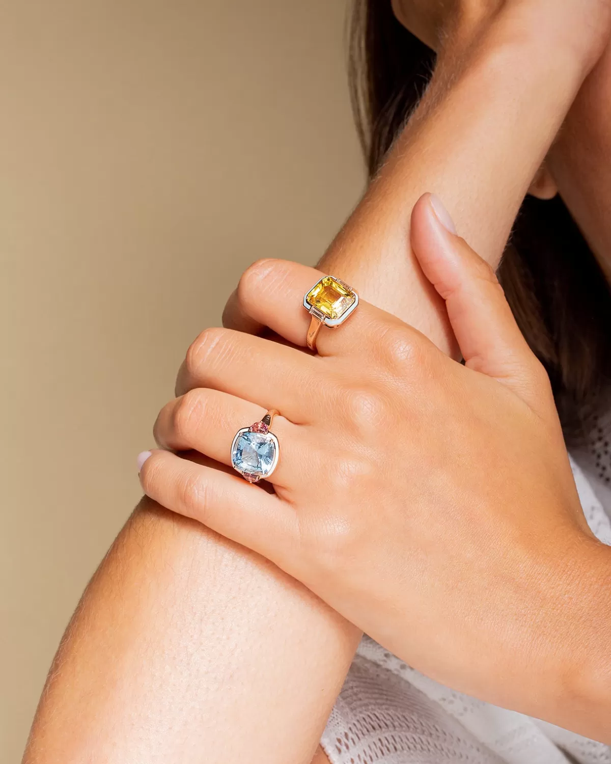 Selim Mouzannar Rings-Gemma Ringyellow Sapphire - Diamonds