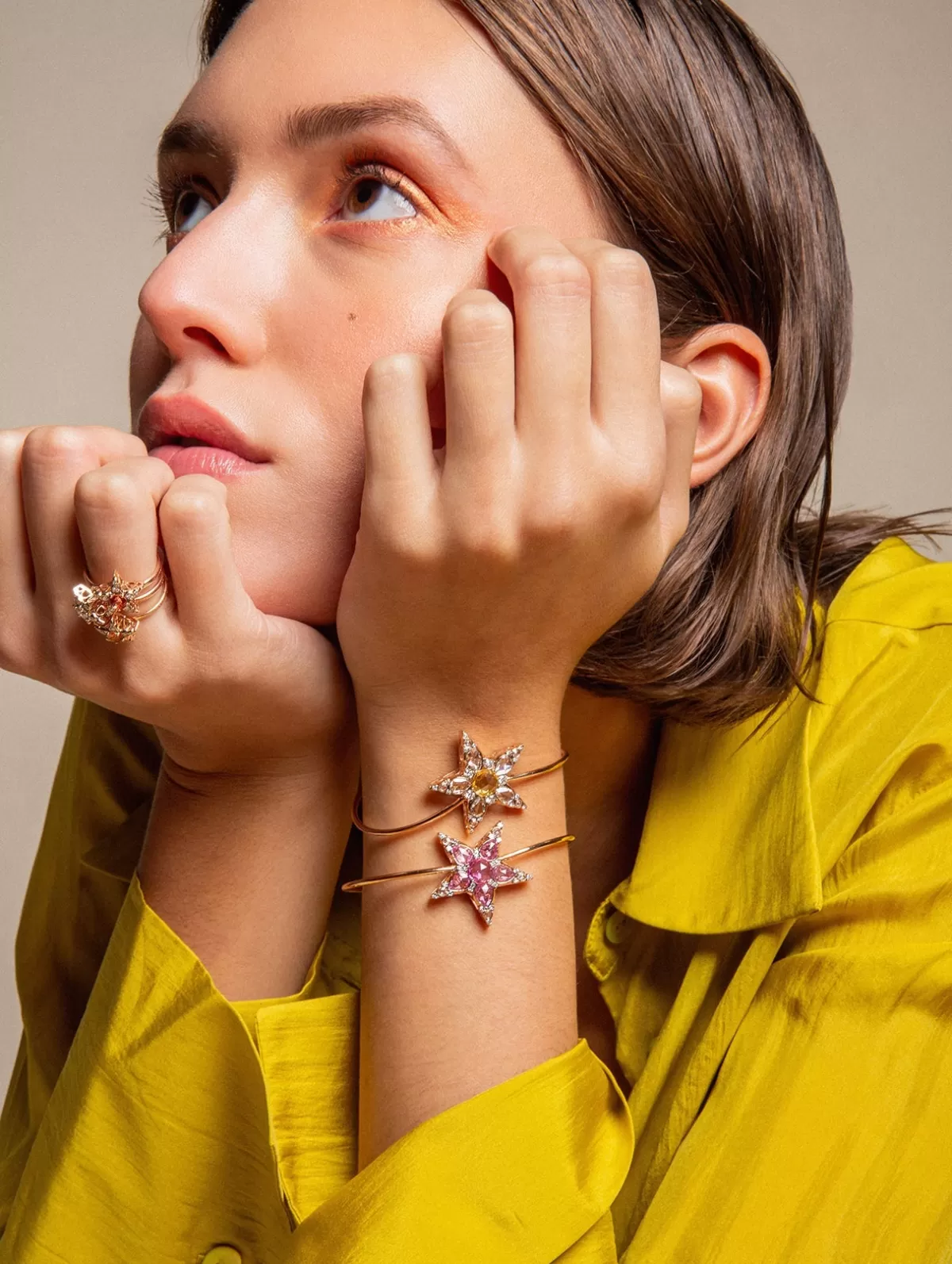 Selim Mouzannar Bracelets-Istanbul Braceletyellow Sapphire - Diamonds