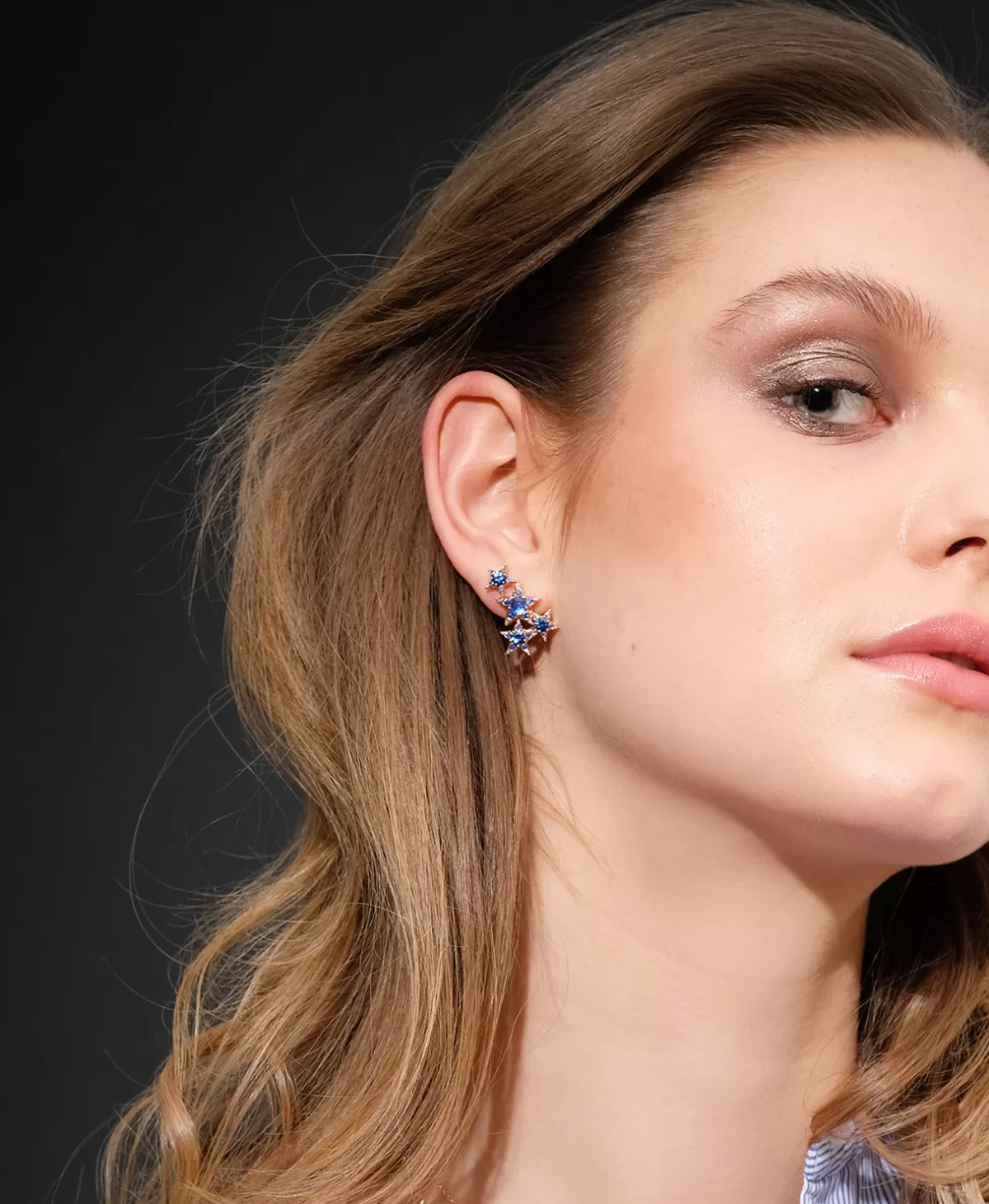 Selim Mouzannar Earrings-Istanbul Earringblue Sapphires