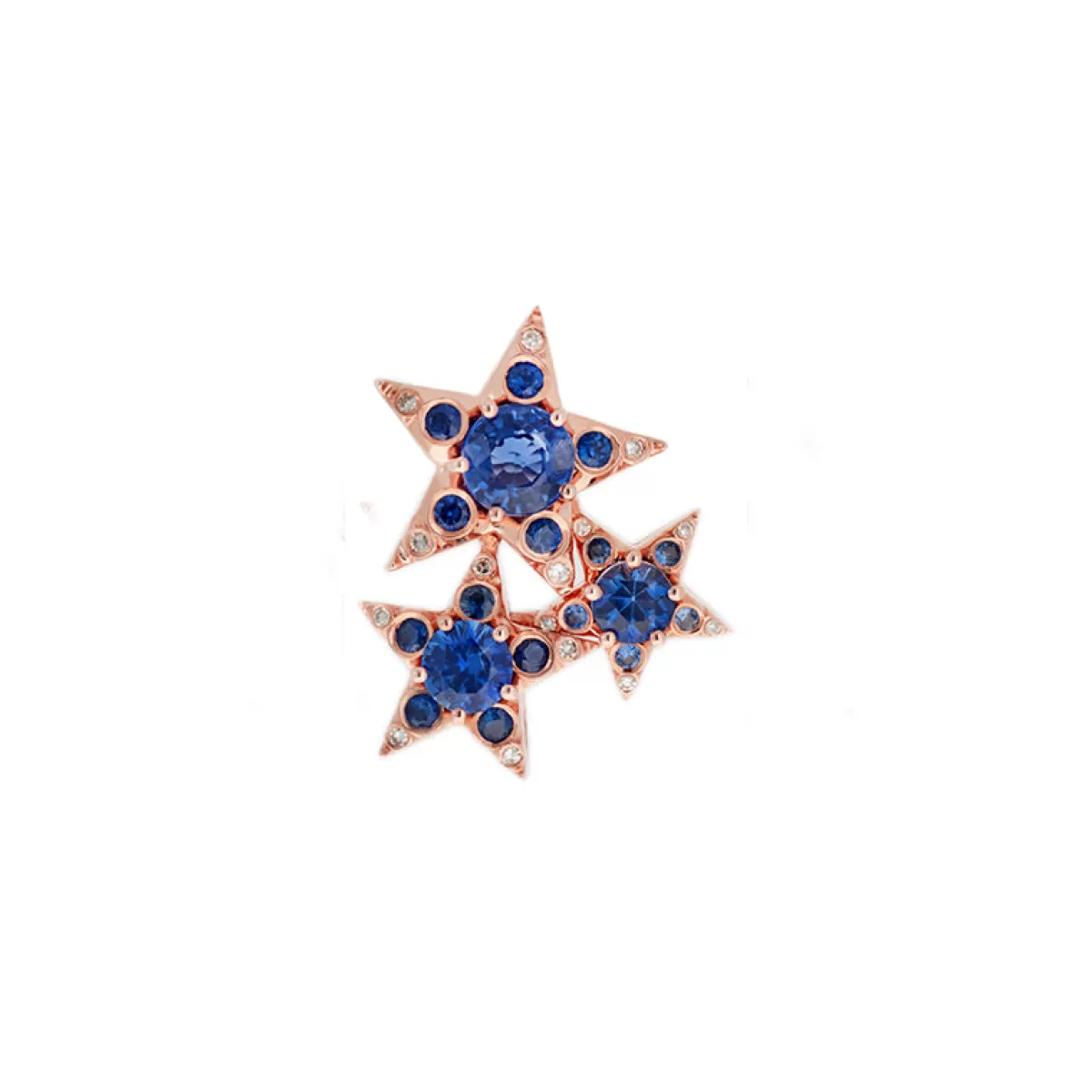 Selim Mouzannar Earrings-Istanbul Earringblue Sapphires - Diamonds
