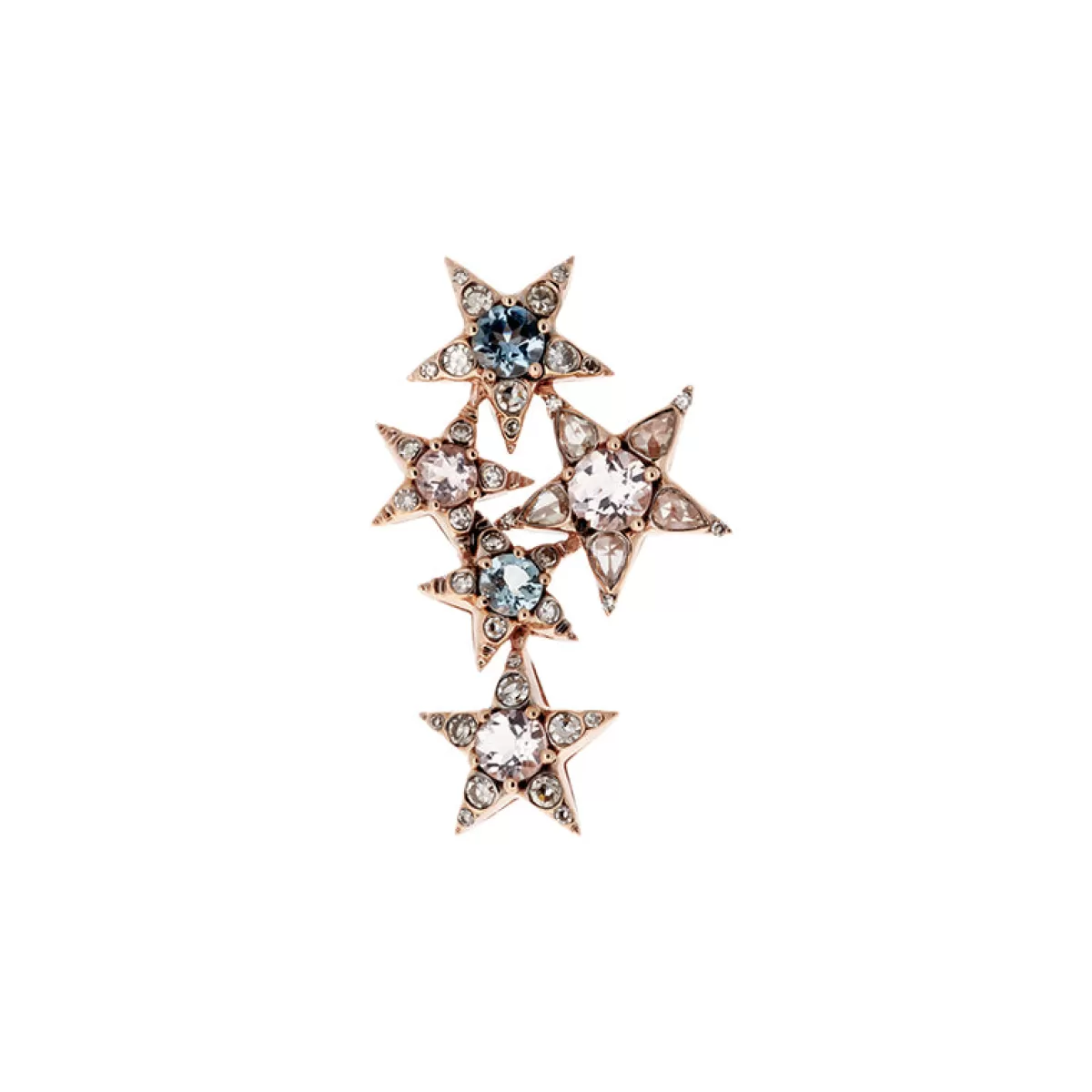 Selim Mouzannar Earrings-Istanbul Earringmorganites - Aquamarines - Diamonds