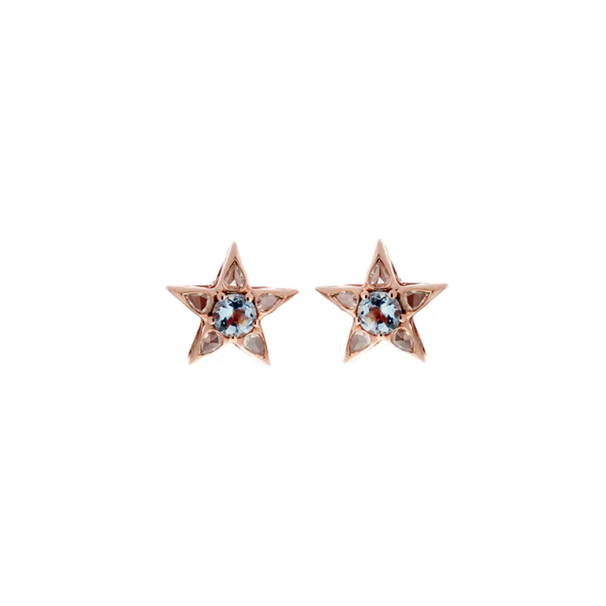 Selim Mouzannar Earrings-Istanbul Earringsaquamarines - Diamonds