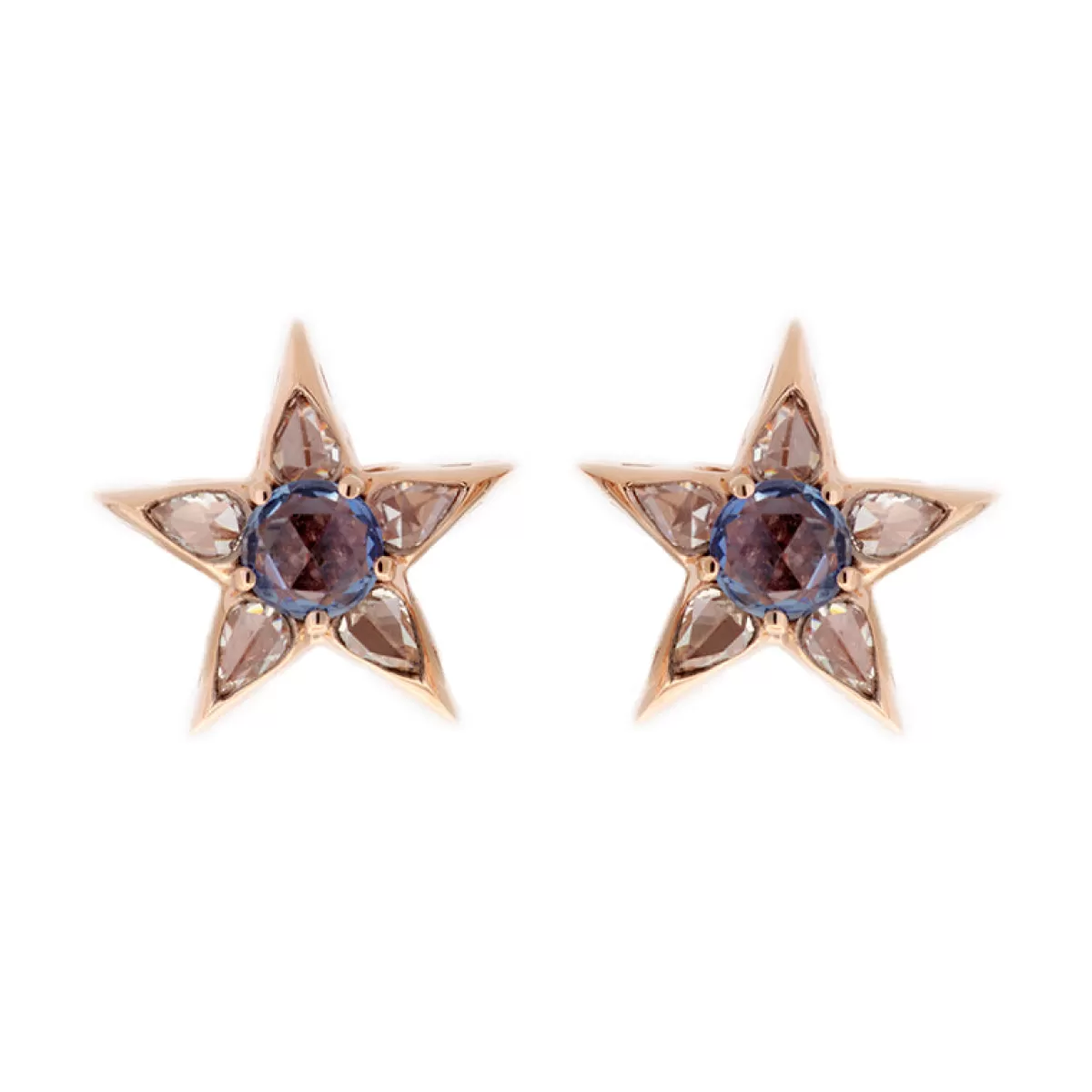 Selim Mouzannar Earrings-Istanbul Earringsblue Sapphires - Diamonds
